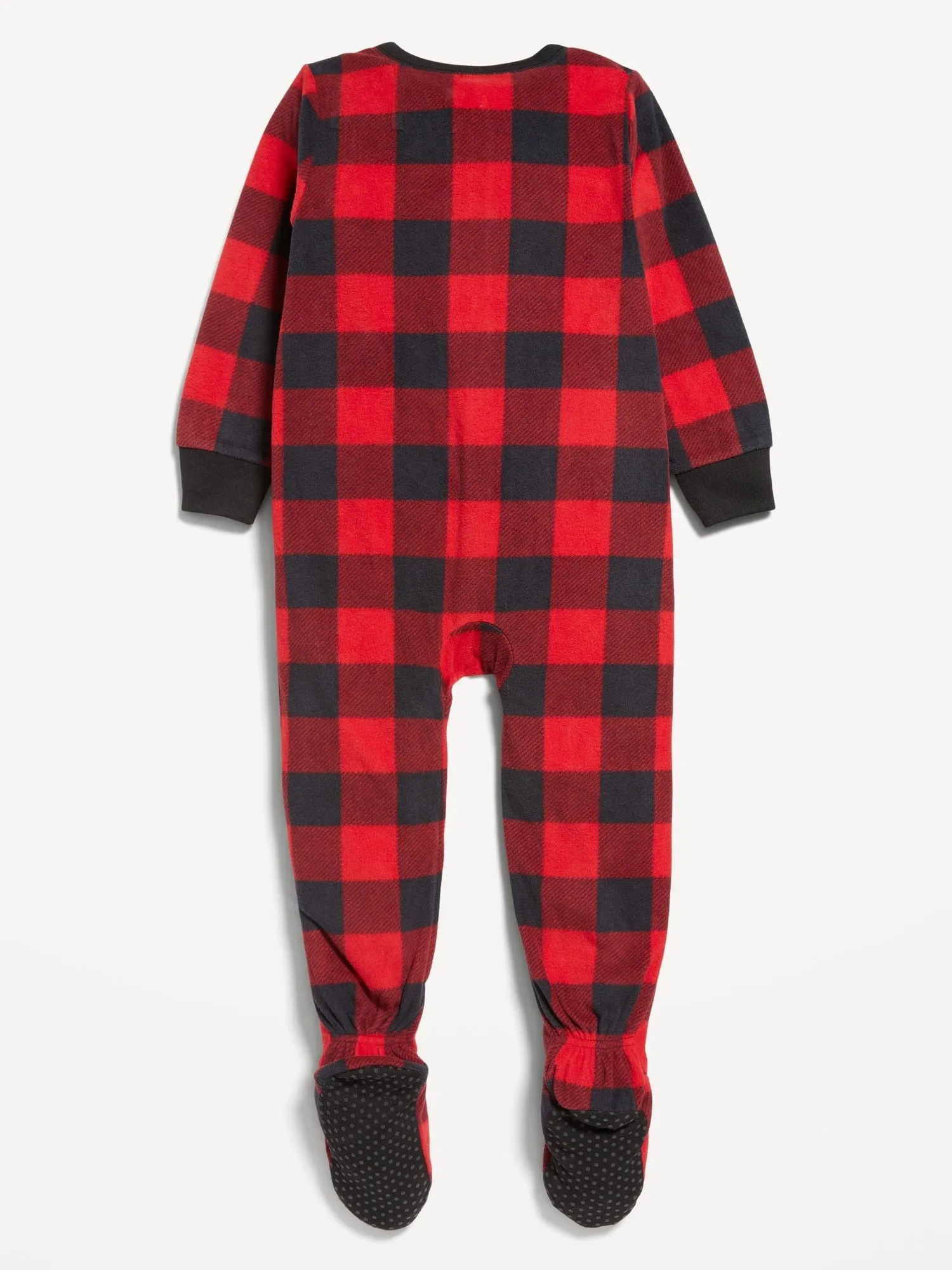 Matching Unisex 2-Way-Zip Microfleece Pajama One-Piece for Toddler & Baby