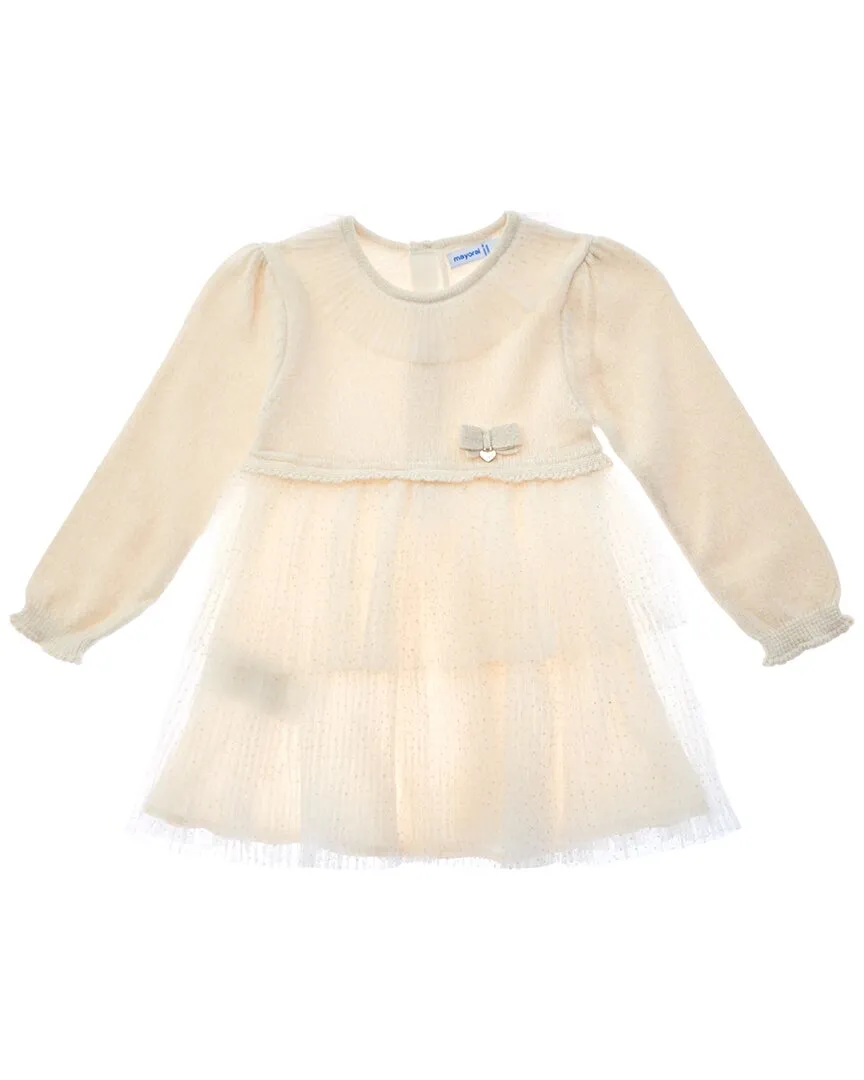 Mayoral Knit Tulle Dress