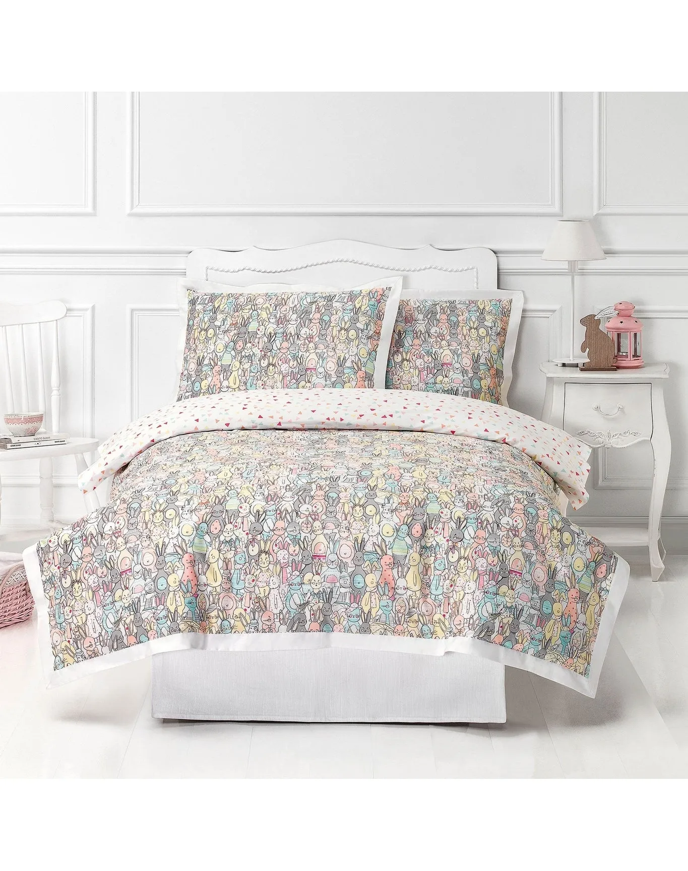 Merry Baby Rabbits Duvet Cover | Multicolor TOGAS