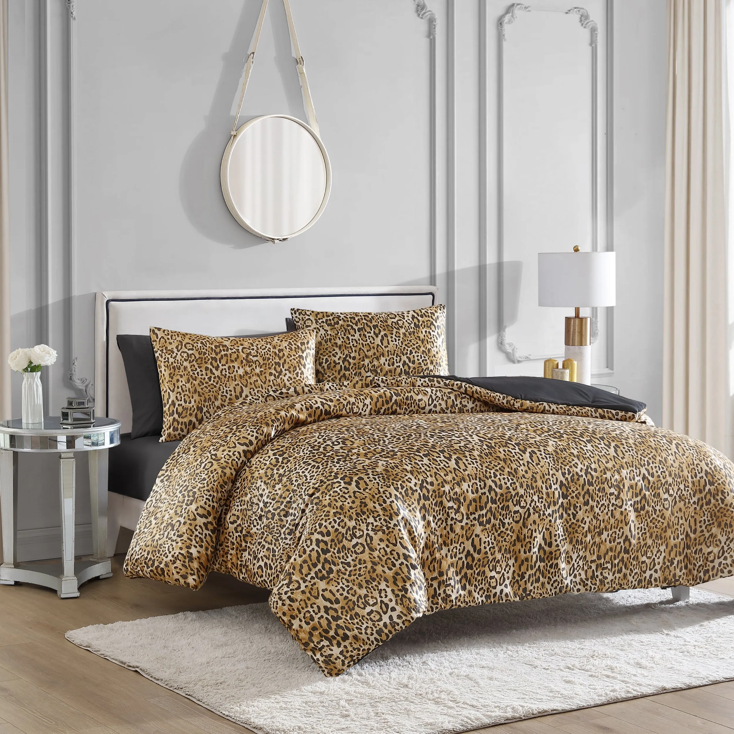 Monica Leopard Reversible Duvet Cover Set Juicy Couture