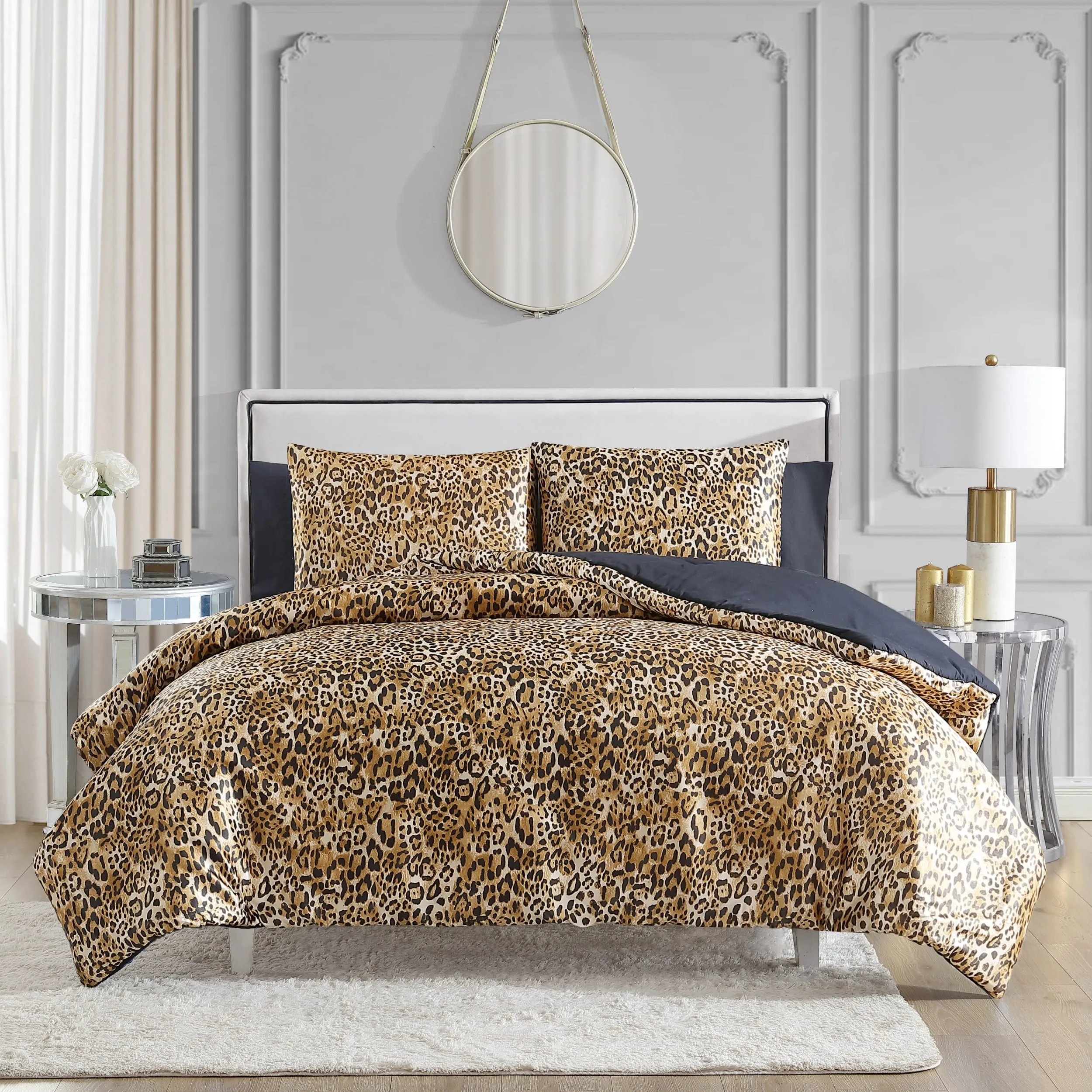 Monica Leopard Reversible Duvet Cover Set Juicy Couture