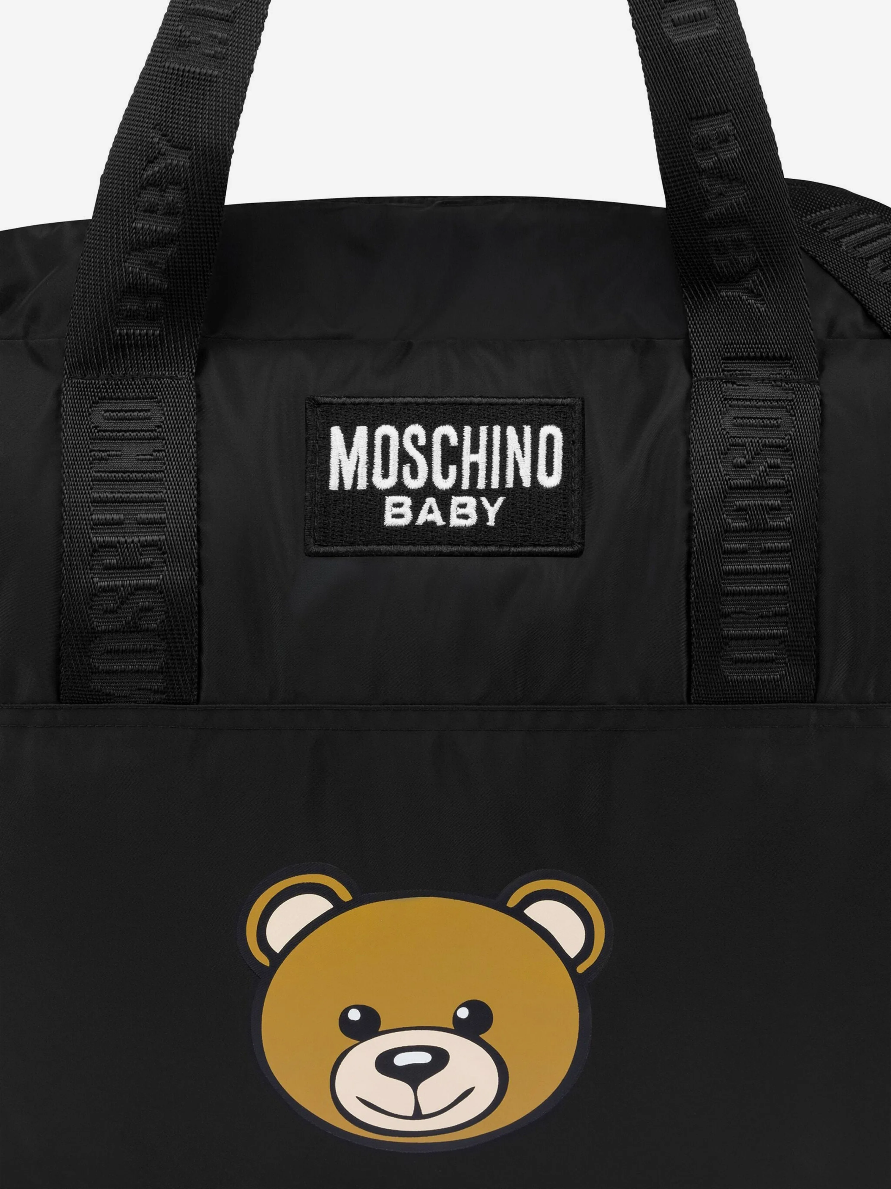 Moschino Baby Bear Logo Changing Bag in Black (40cm)
