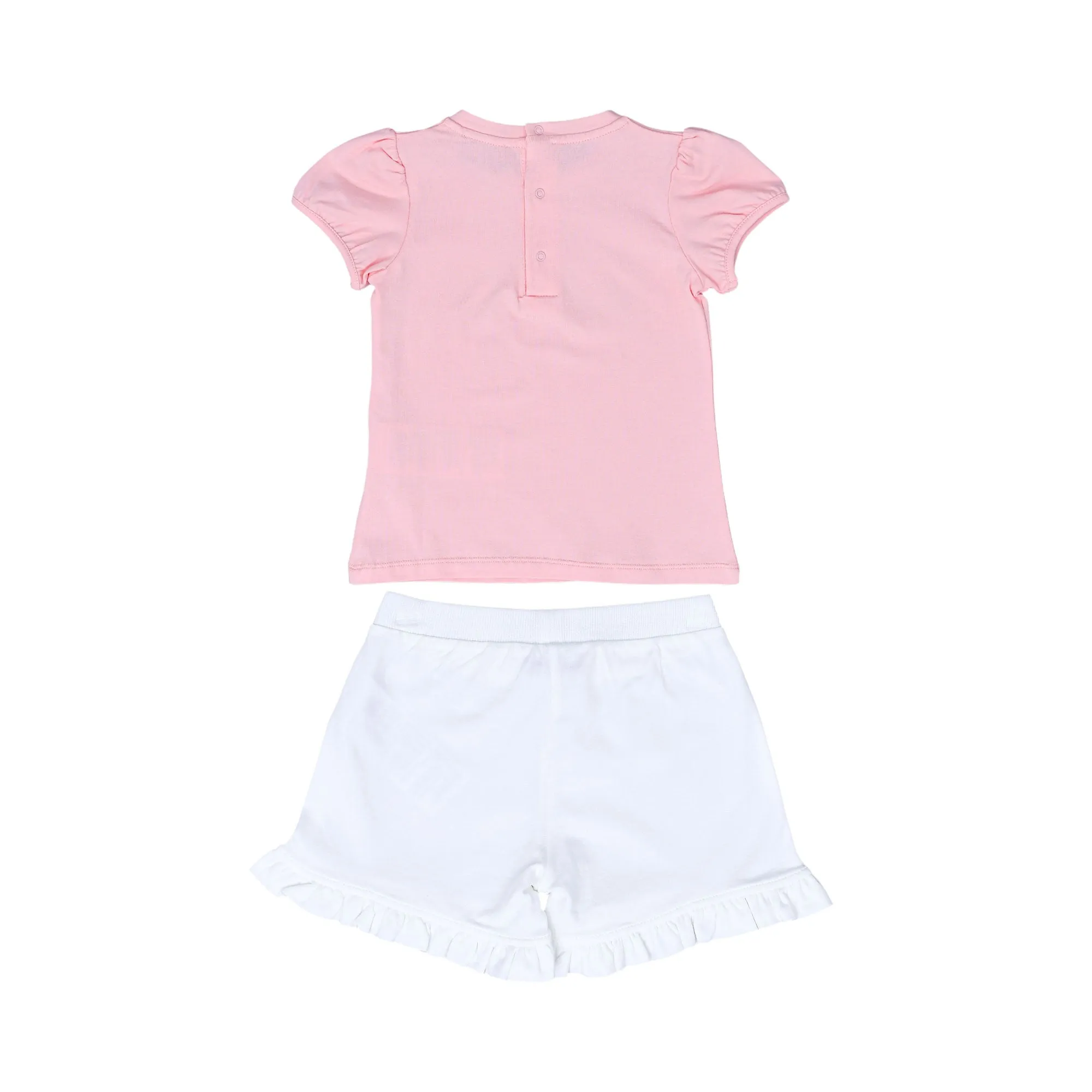 Moschino Kids Baby Girl's Pink & White T-Shirt & Short Set