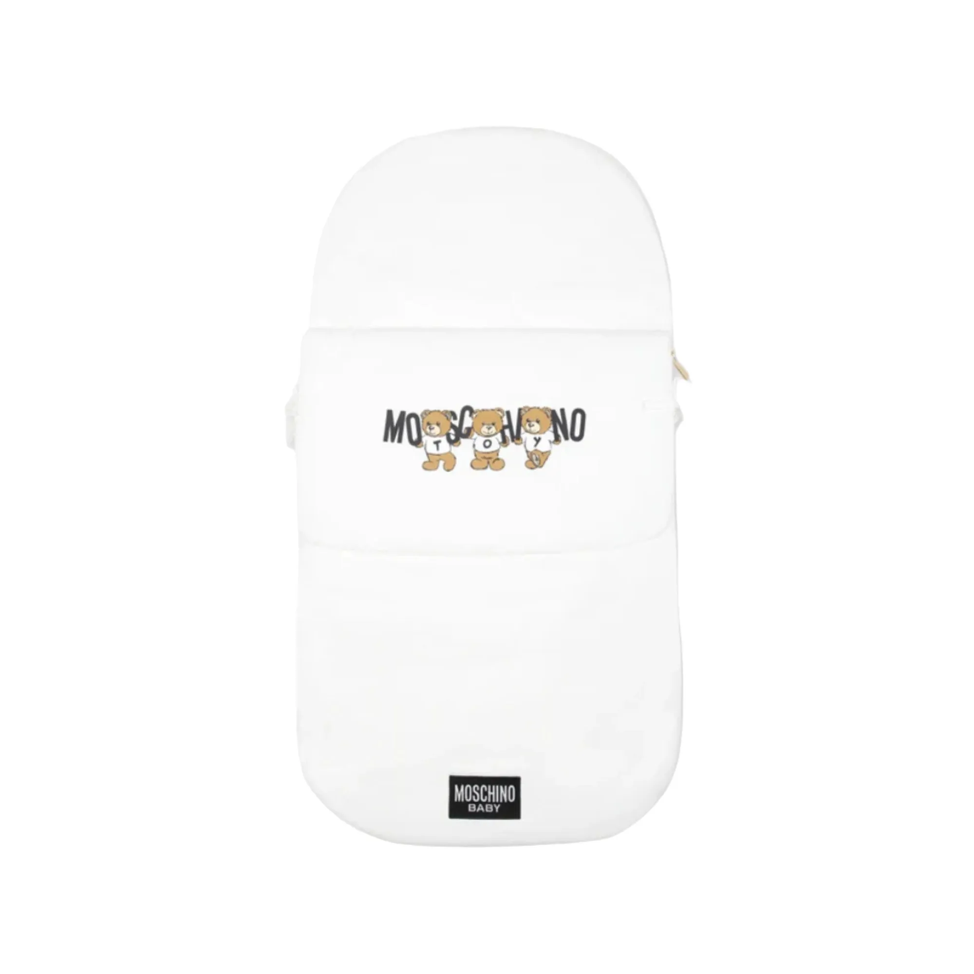 Moschino Kids New Born Nest with three Teddy Bears