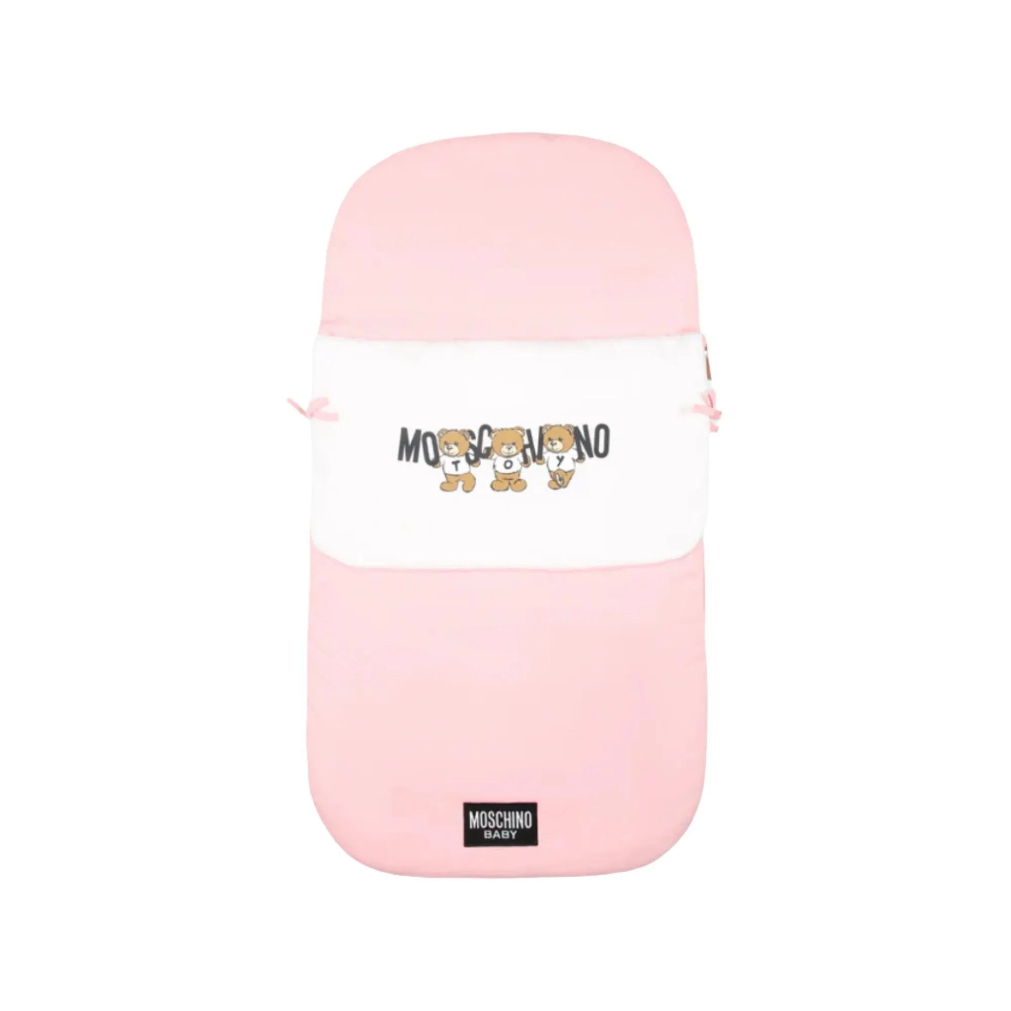 Moschino Kids New Born Nest with three Teddy Bears