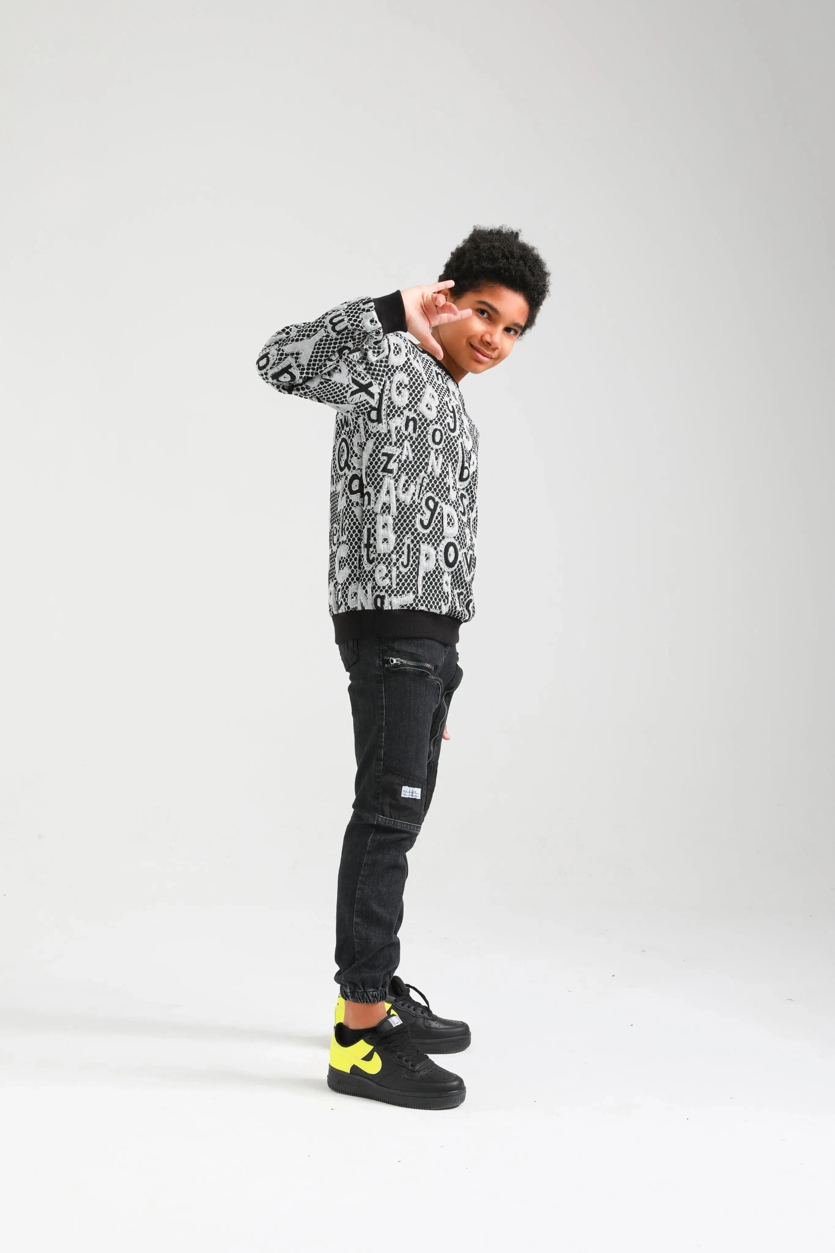 Nanica Siyah boy sweater