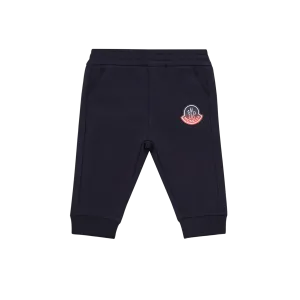 Navy Logo Tapered Sweatpants