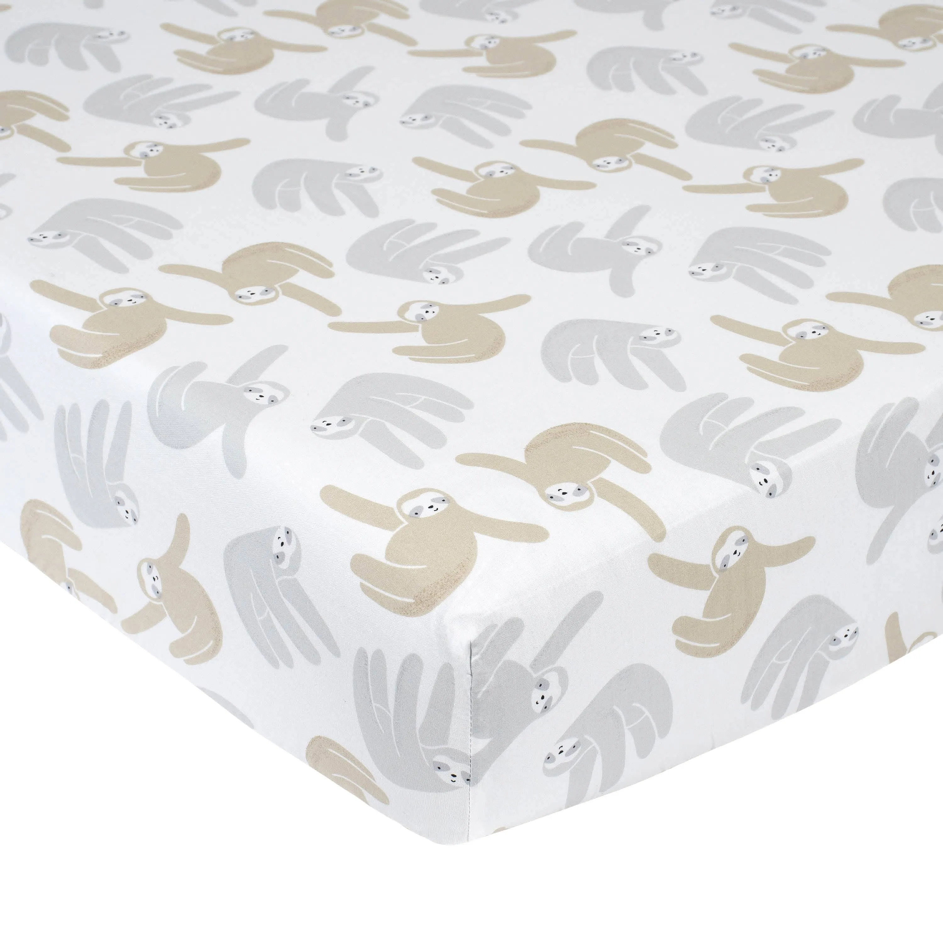 Neutral Sloth Ombre Printed Sheet Gerber Childrenswea