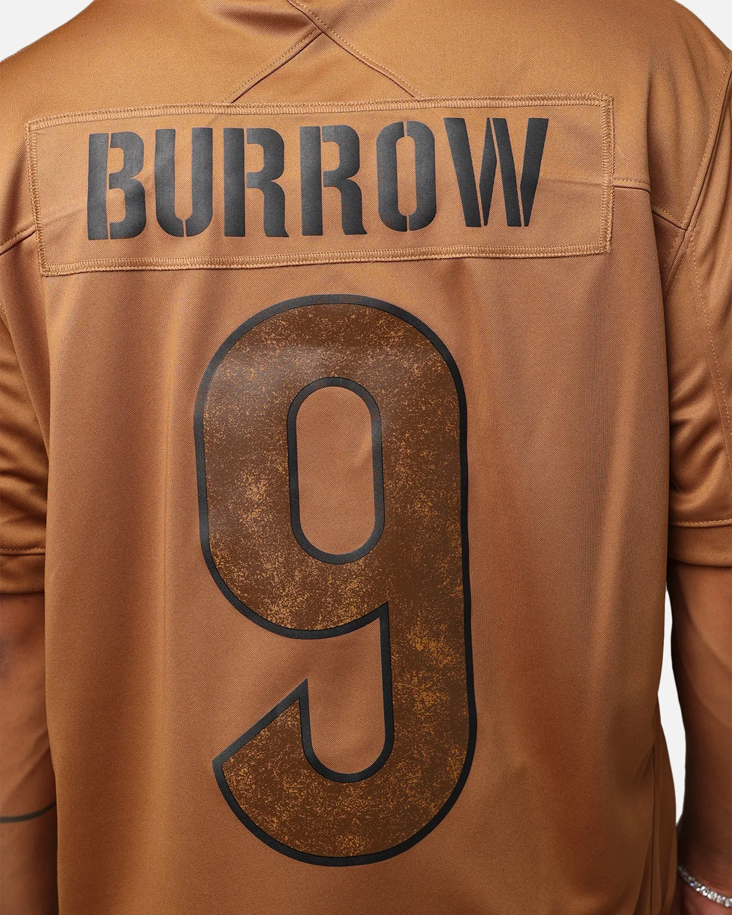 Nike Cincinnati Bengals Joseph Burrow #9 'Salute To Service' Jersey Ale Brown