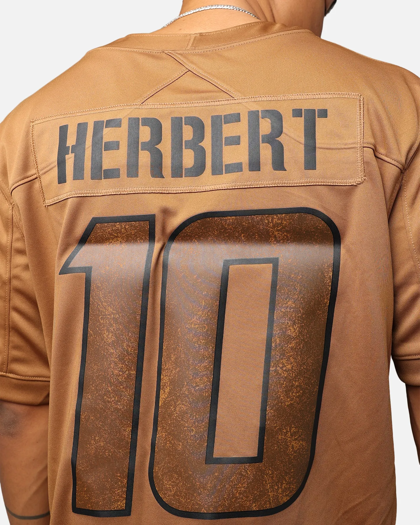 Nike Los Angeles Chargers Justin Herbert #10 'Salute To Service' Jersey Ale Brown