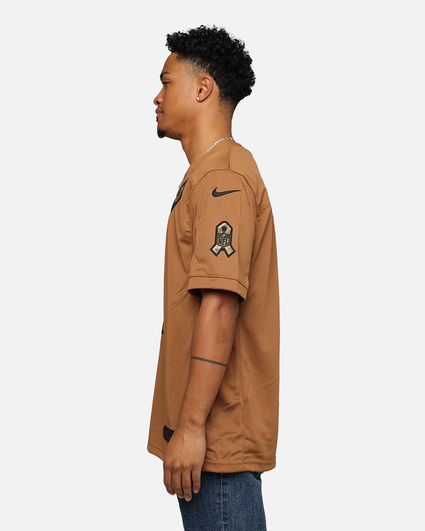 Nike Miami Dolphins Tua Tagovailoa #1 'Salute To Service' Jersey Ale Brown