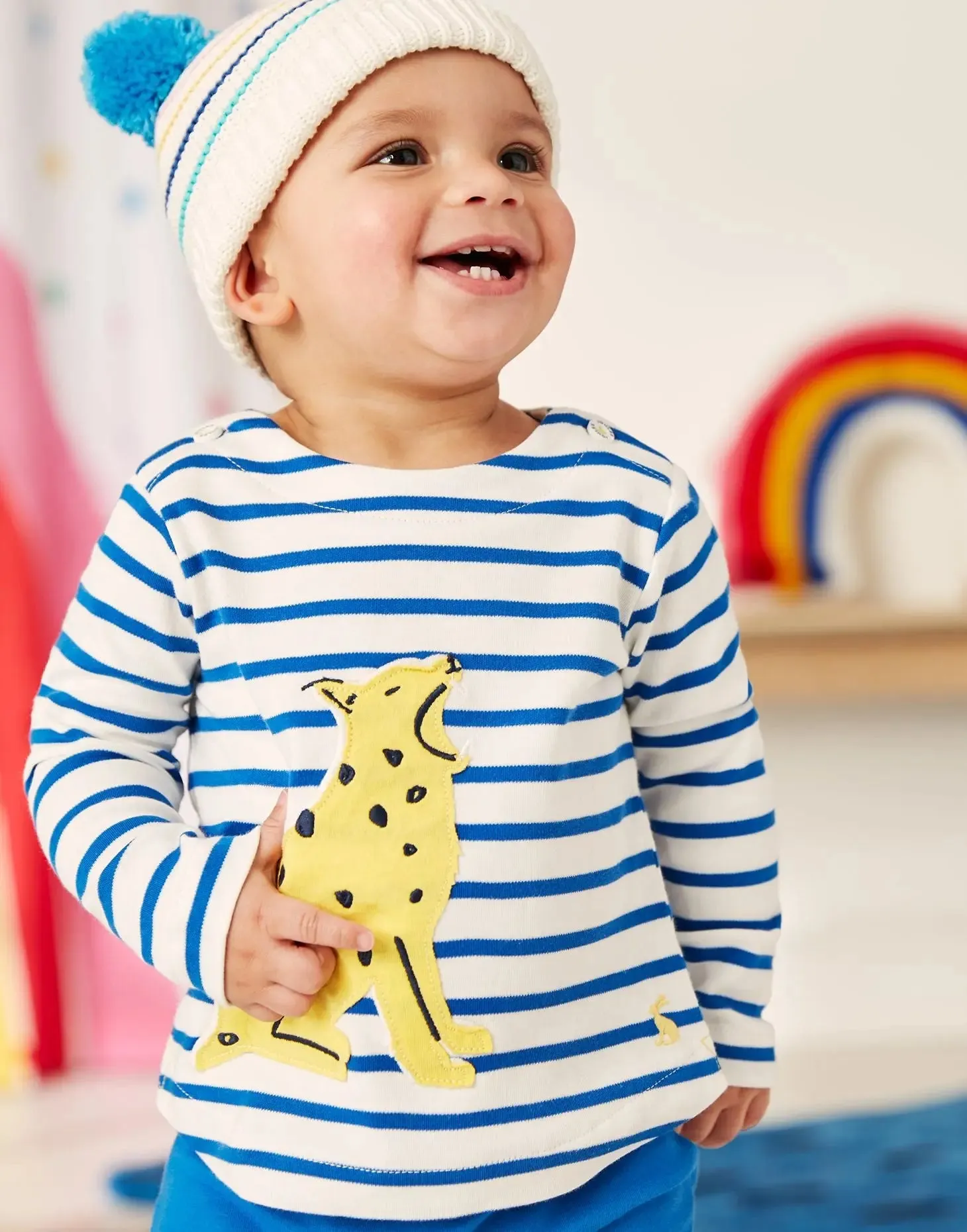 Nursery Collection Artwork Harbour Organically Grown Cotton Top | Joules
