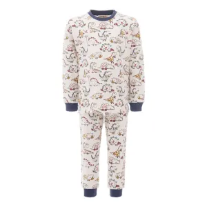 Off White Dinosaur Print PJ Set