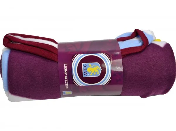 Official Aston Villa Fleece Blanket Pulse Design