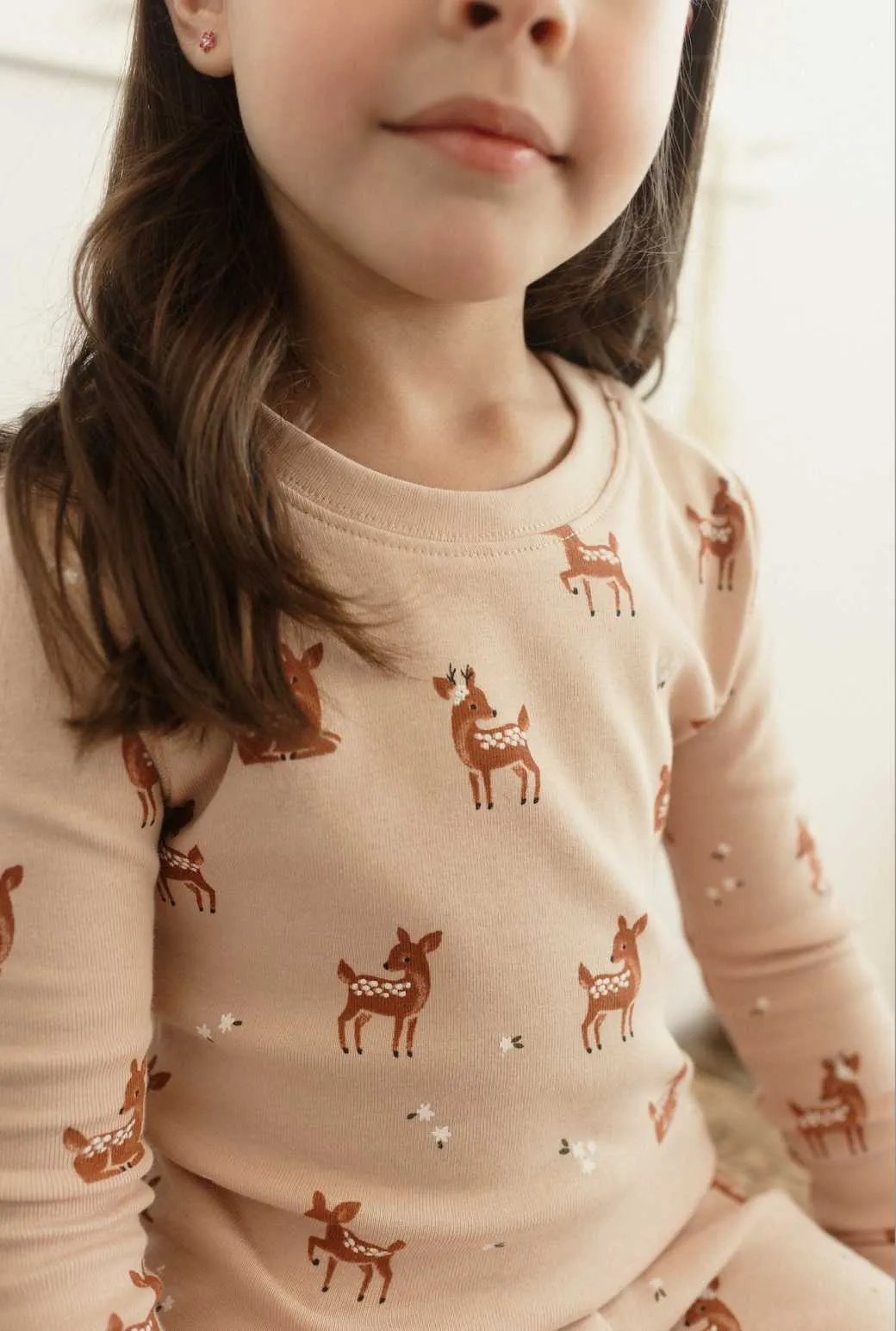 Oh Deery Print Pyjama Set | Petit Lem