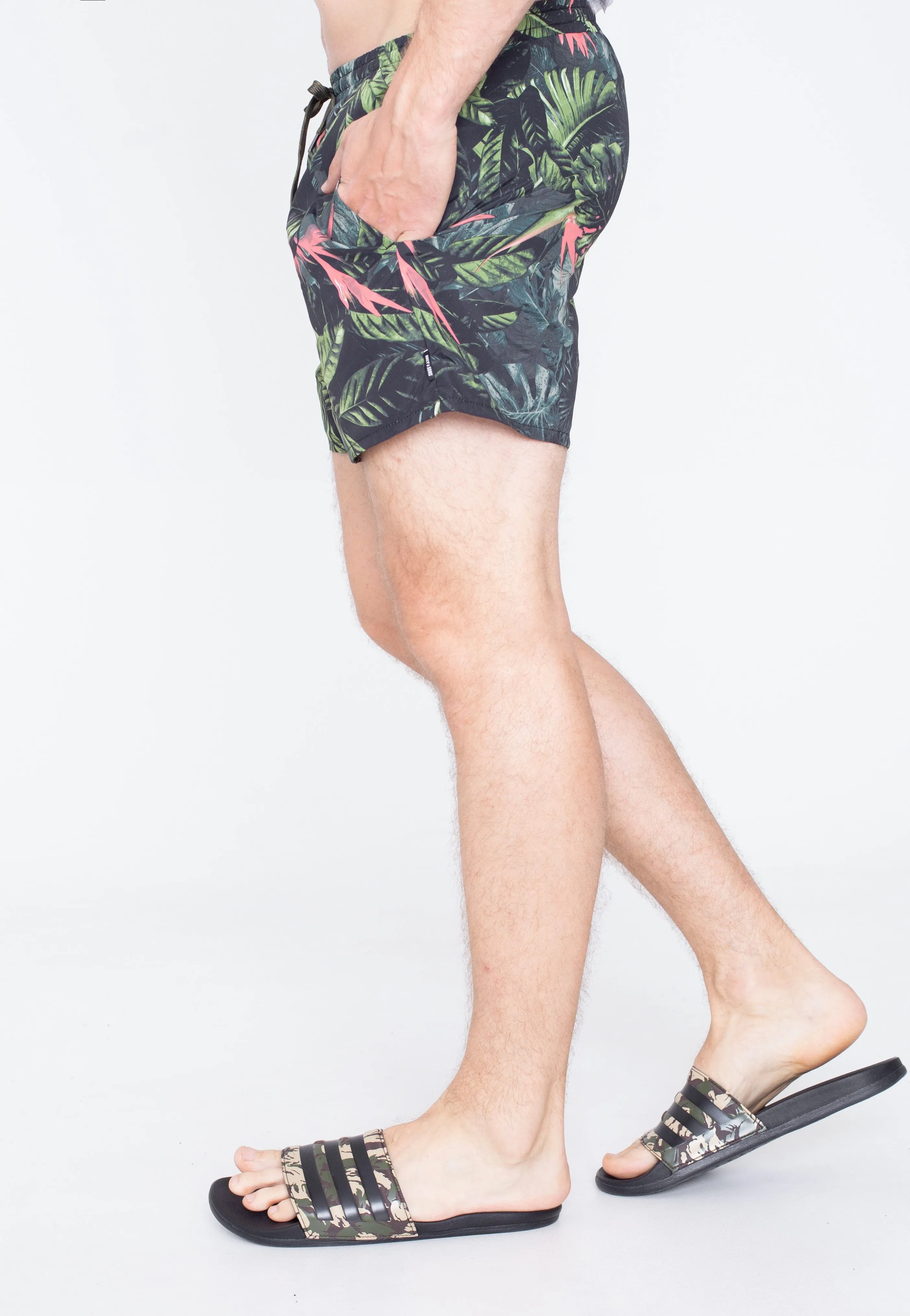 Only & Sons - Ted Swim Flora Olive Night - Board Shorts