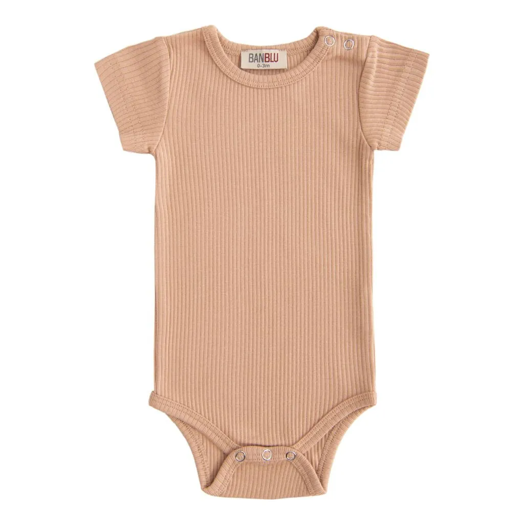 Orange Short Sleeved Modal Bodysuit