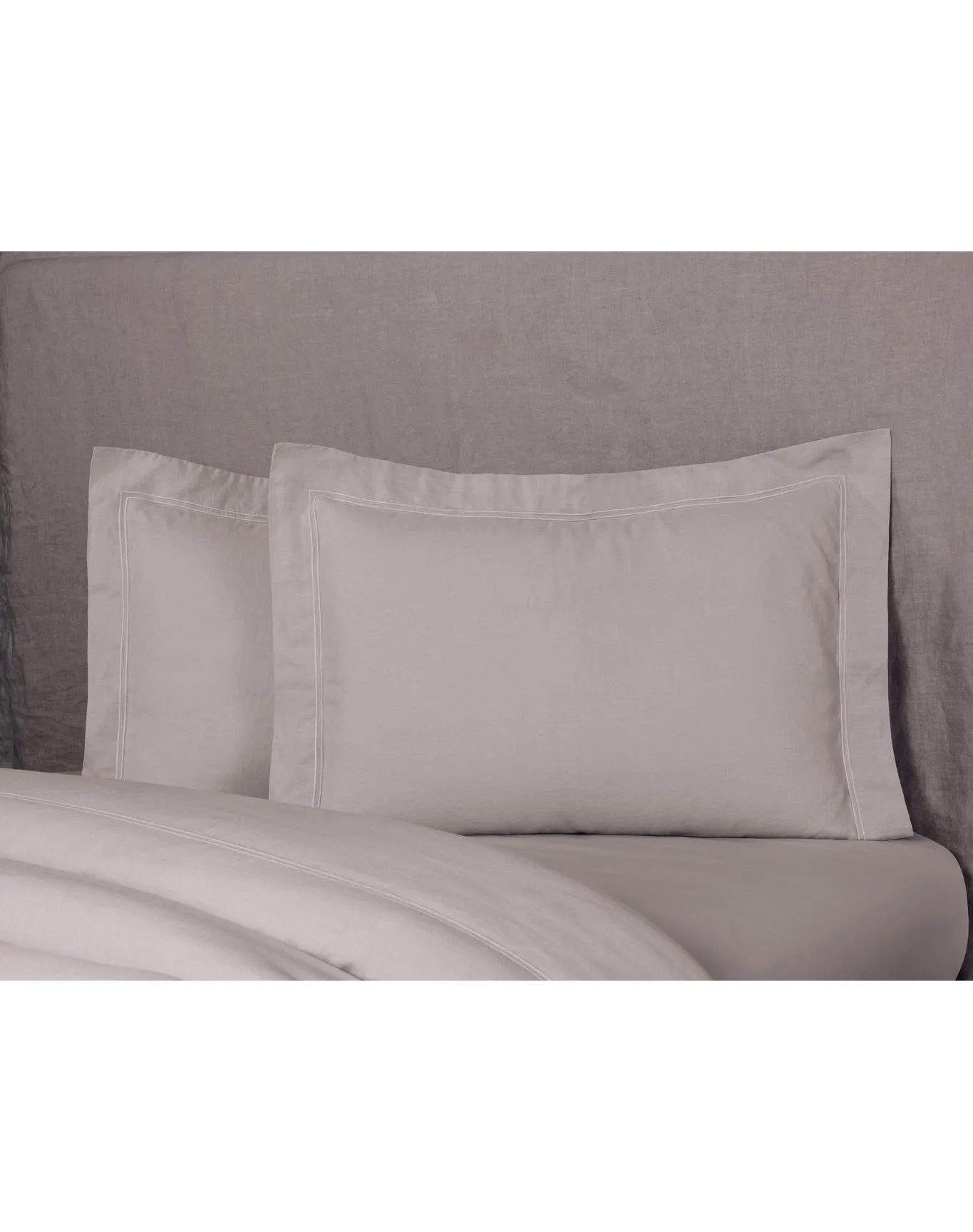Organic Pillowcase | Natural Gray x Beige TOGAS