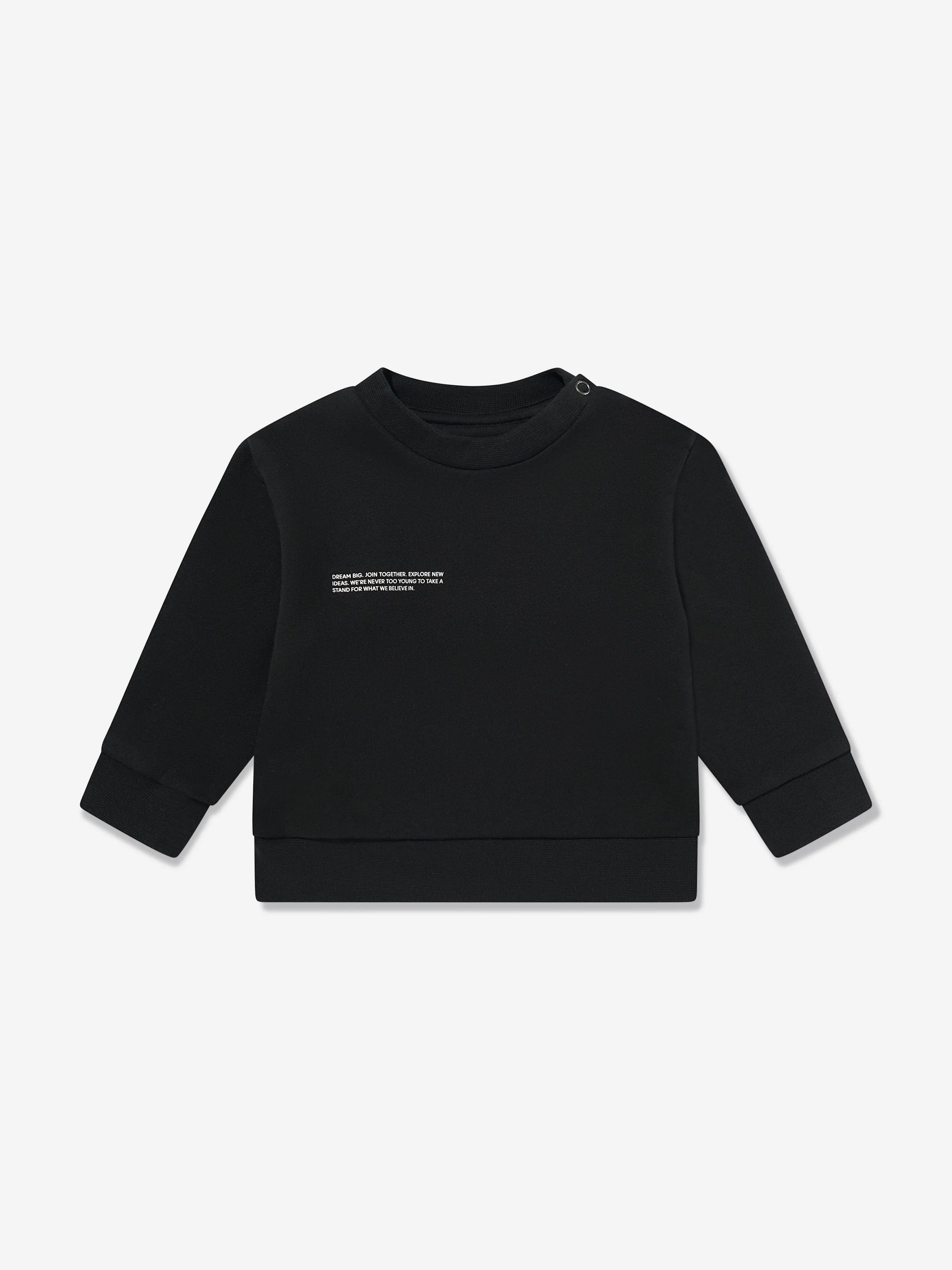 PANGAIA Baby 365 Midweight Sweatshirt in Black