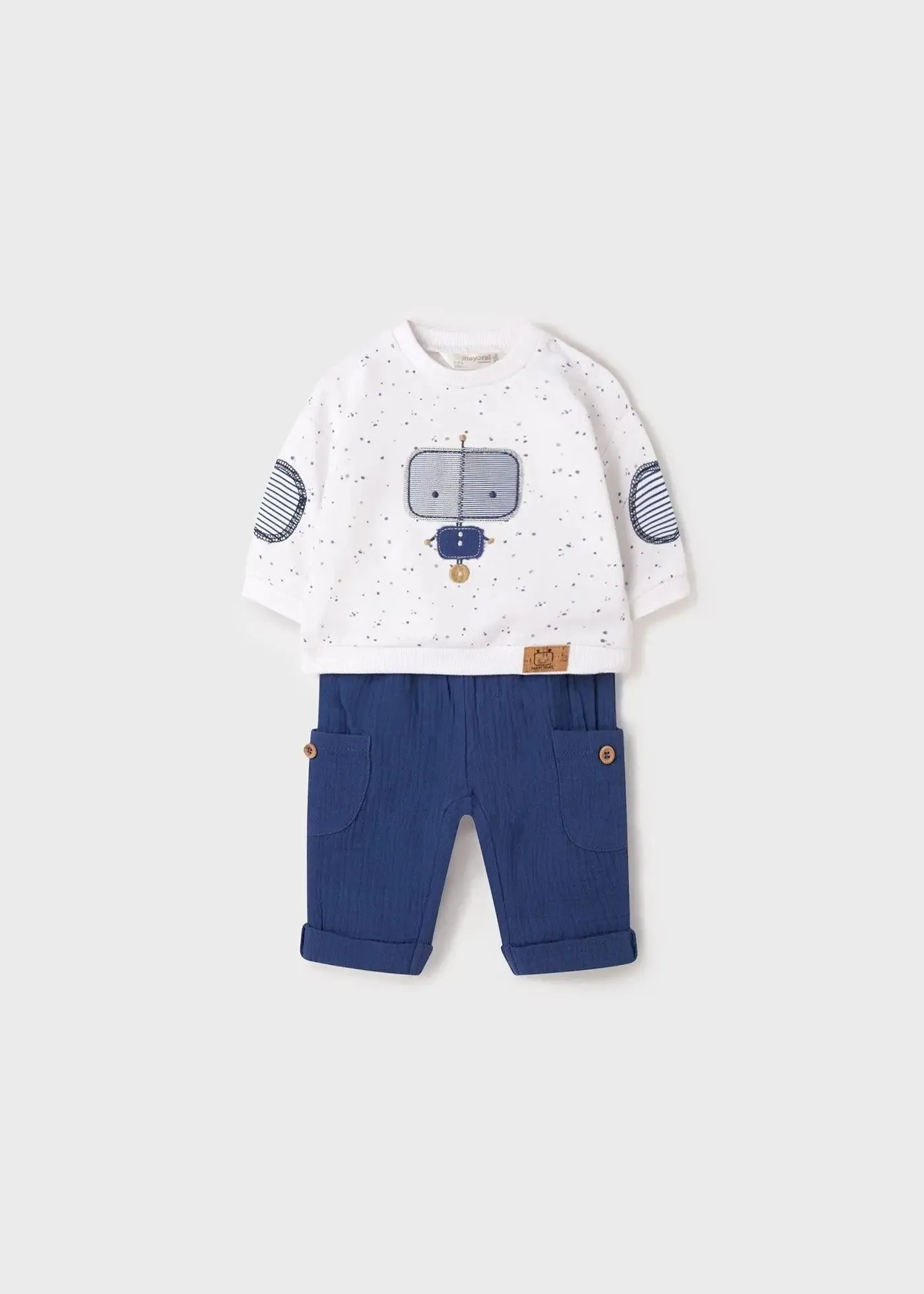 Pants And Hoodie Set Newborn Boy | Mayoral