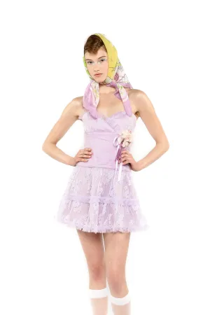 Party Girl Strapless Tulle and Lace Dress Annasui
