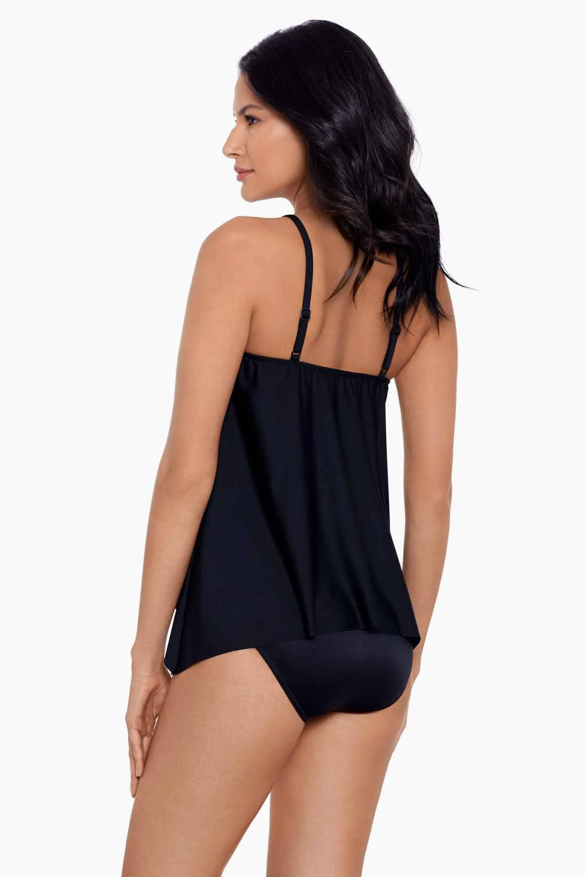 Peephole Tankini Top in Precioso
