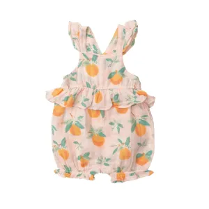 Peplum Shortie Sunsuit - Orange Blossom | Angel Dear