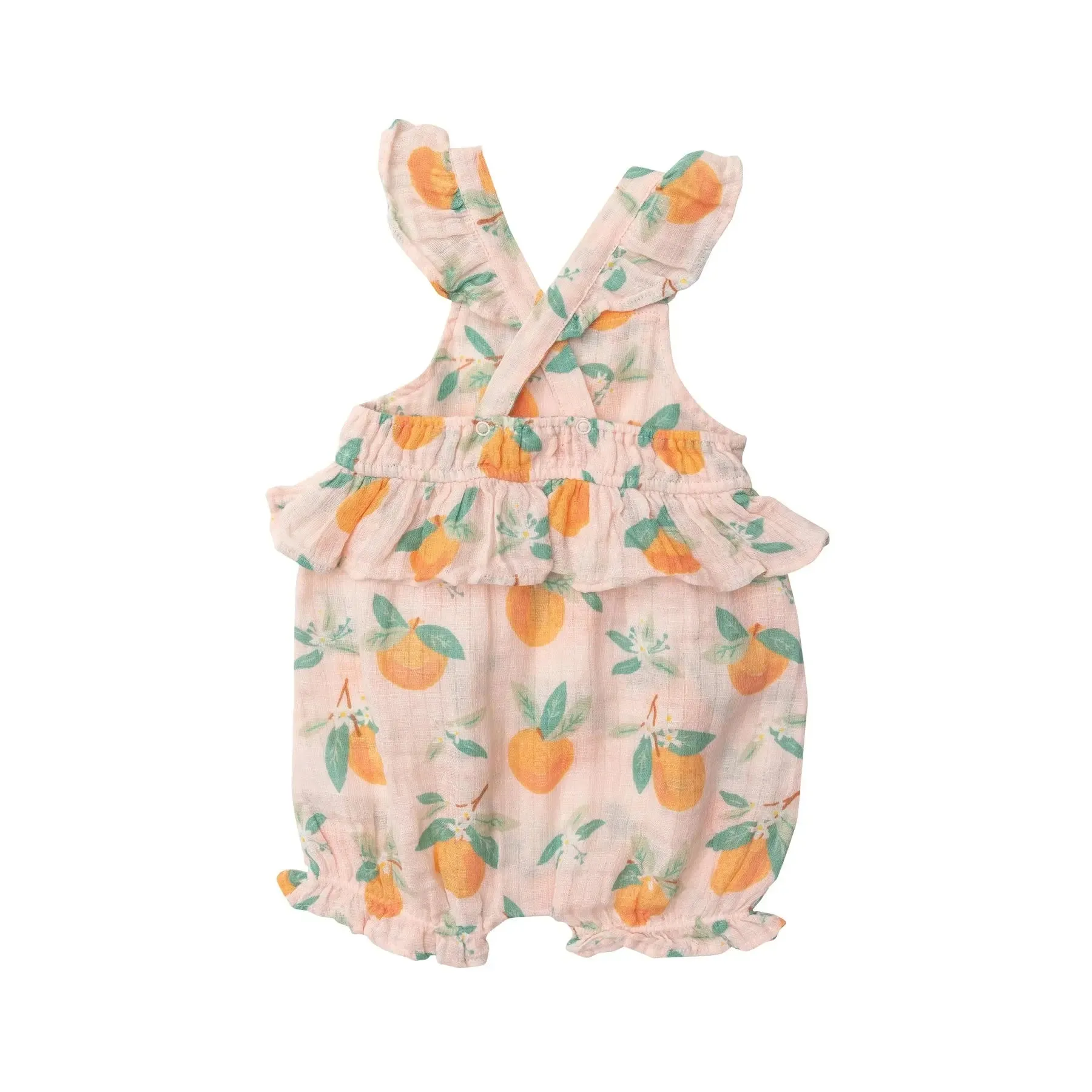 Peplum Shortie Sunsuit - Orange Blossom | Angel Dear
