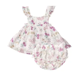 Pinafore Top and Bloomer 139 - Dreamy Meadow Floral | Angel Dear