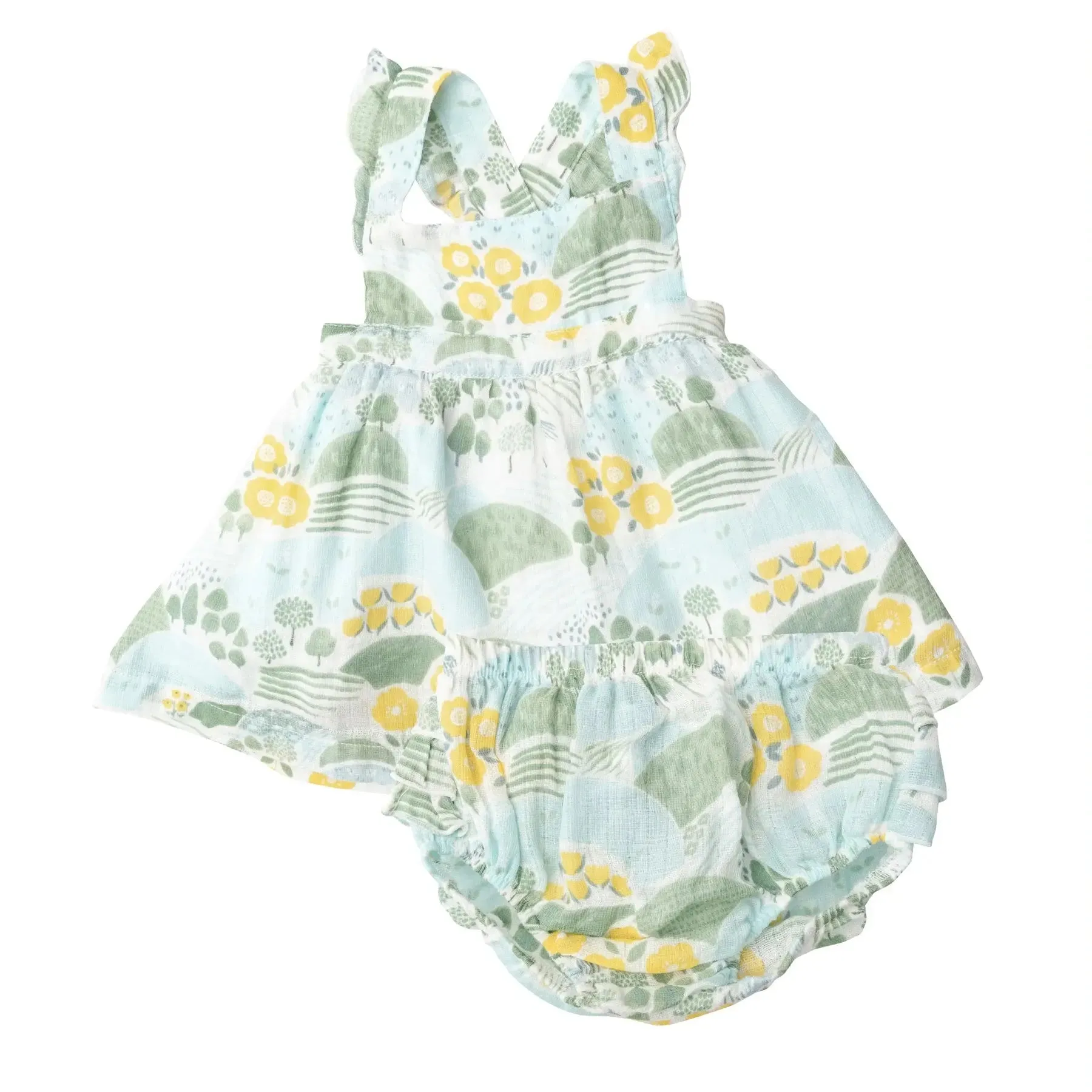 Pinafore Top and Bloomer - Cute Country Floral | Angel Dear