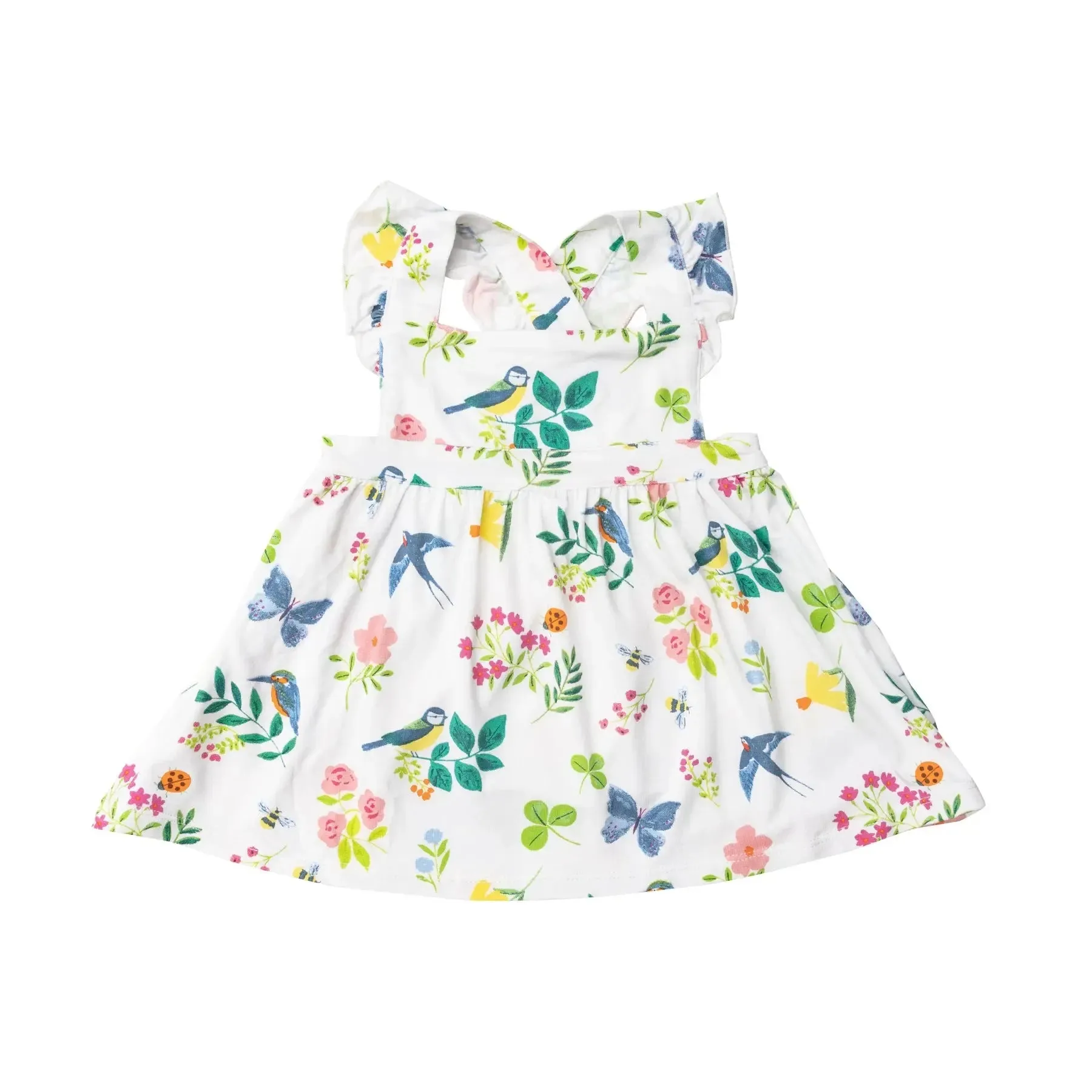 Pinafore Top and Bloomer - Garden Birds | Angel Dear