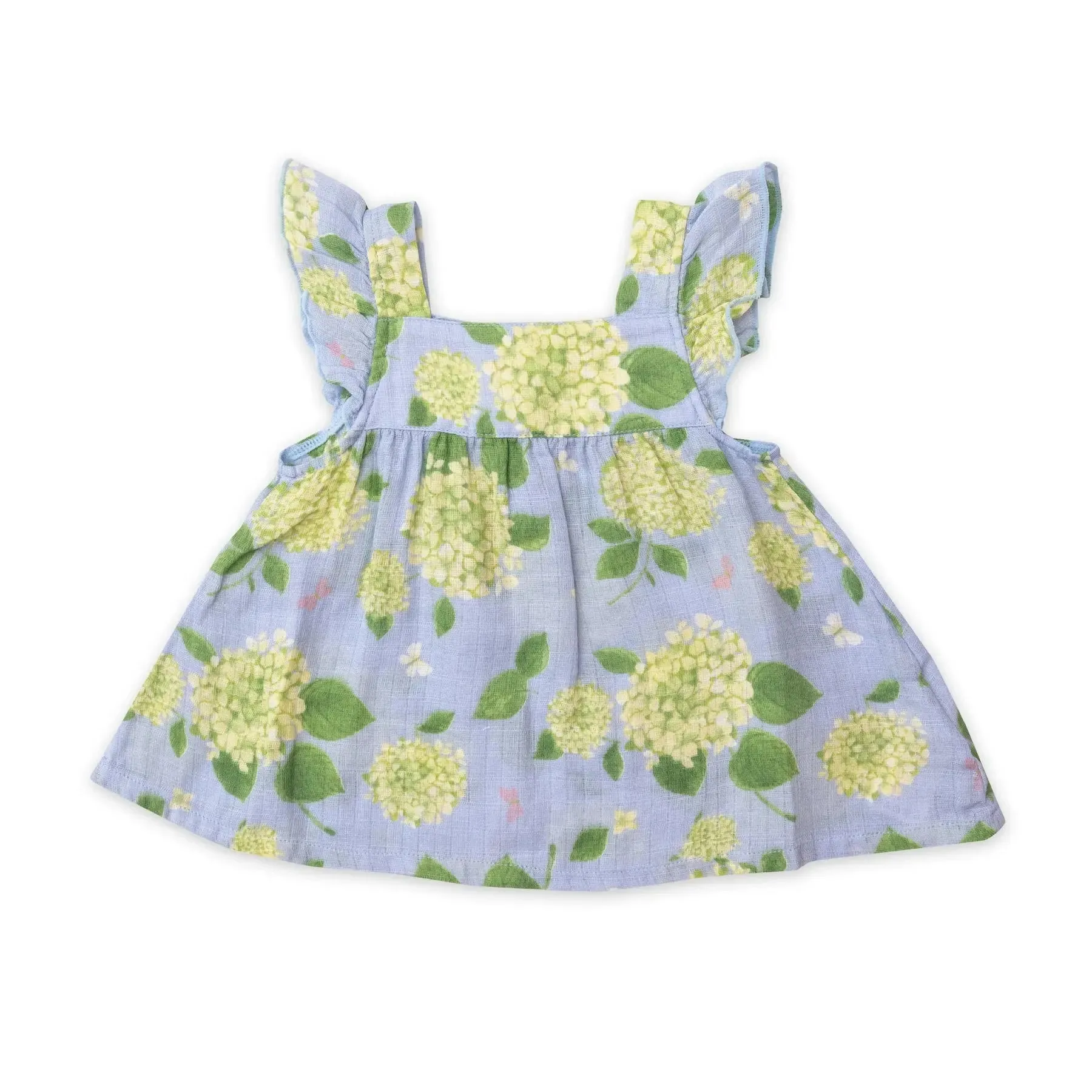Pinafore Top and Bloomer - Hydrangea Pale Perri | Angel Dear