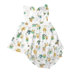 Pinafore Top and Bloomer - Potted Plants | Angel Dear