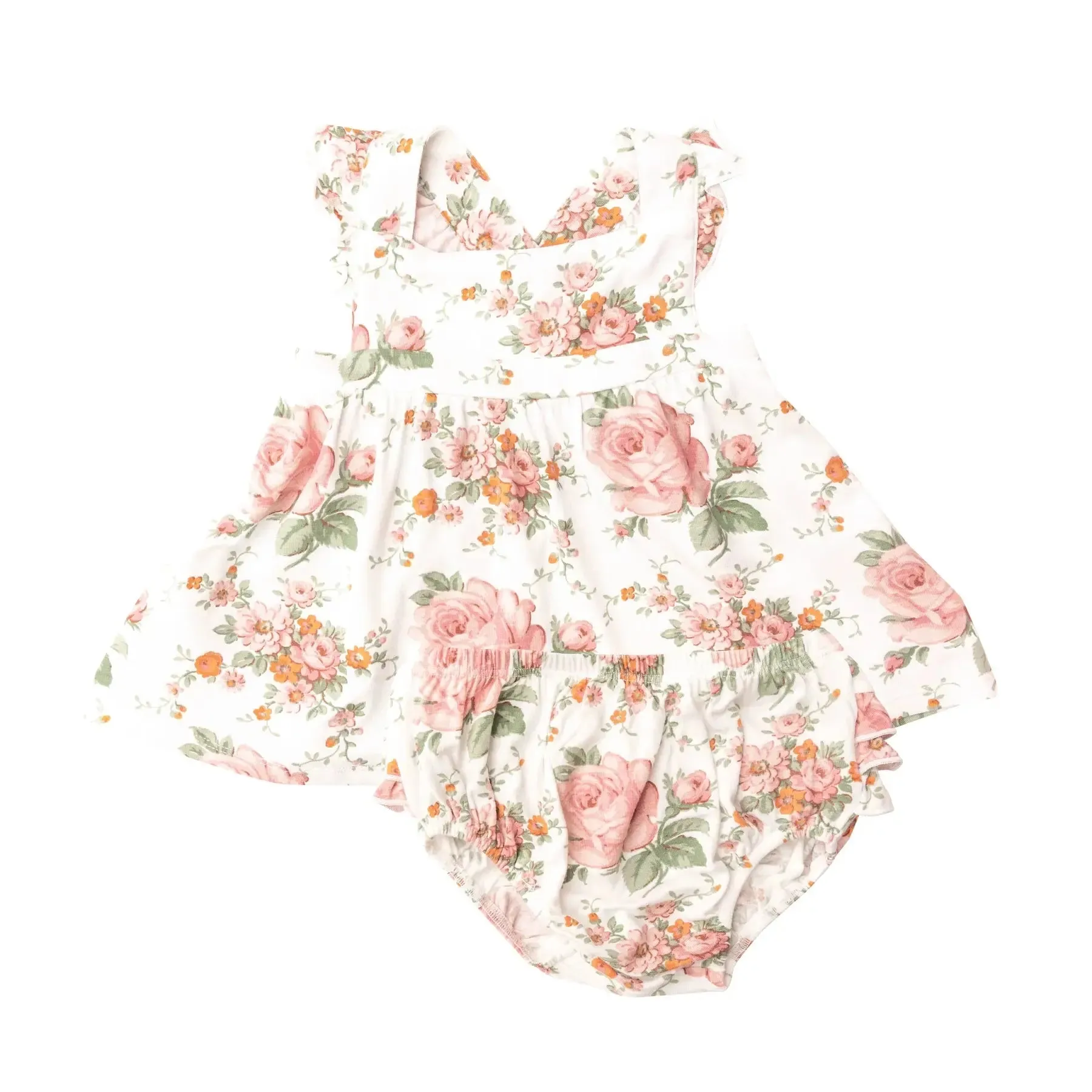 Pinafore Top and Bloomer - Vintage Rose | Angel Dear