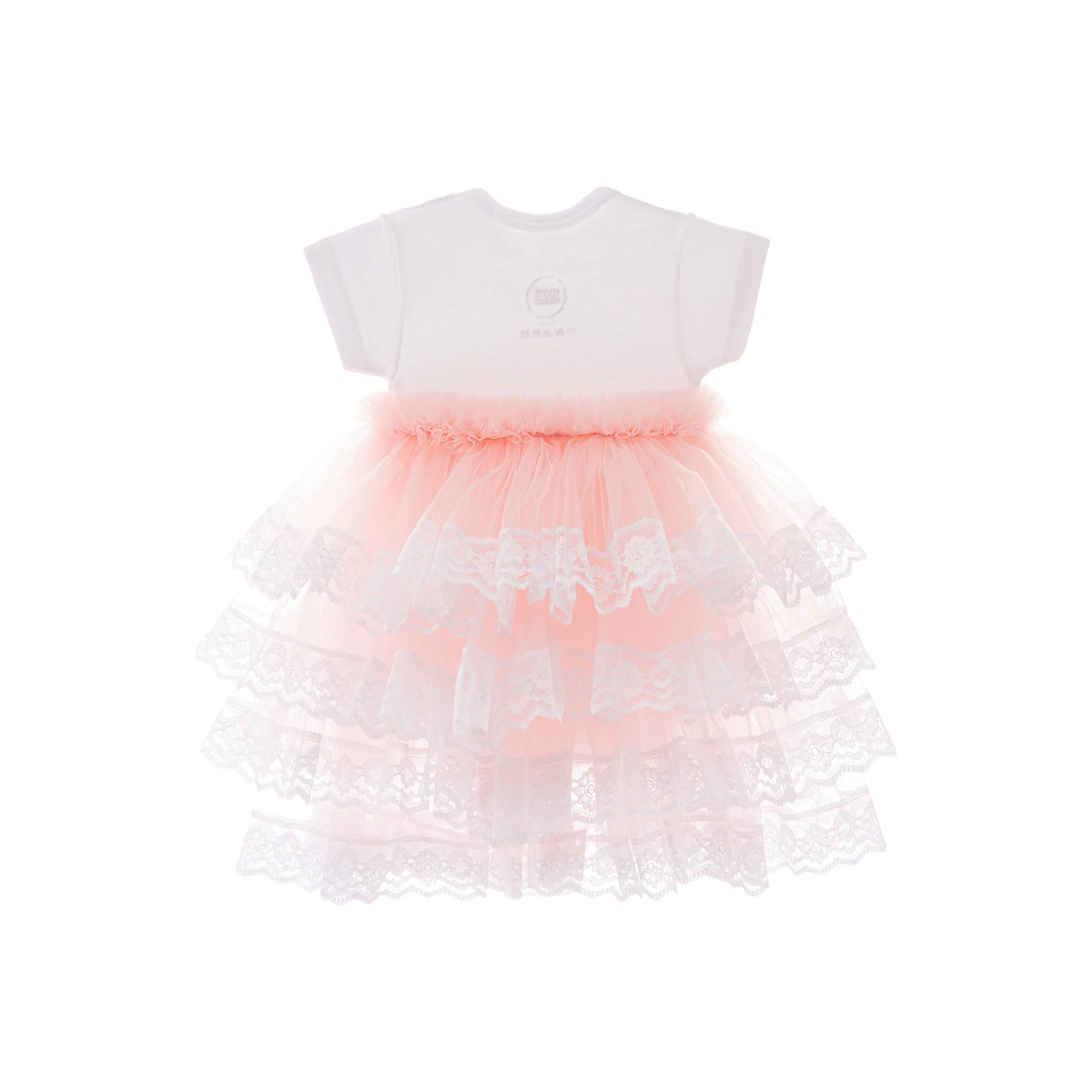 Pink Bella Vina Ruffle Babysuit Dress