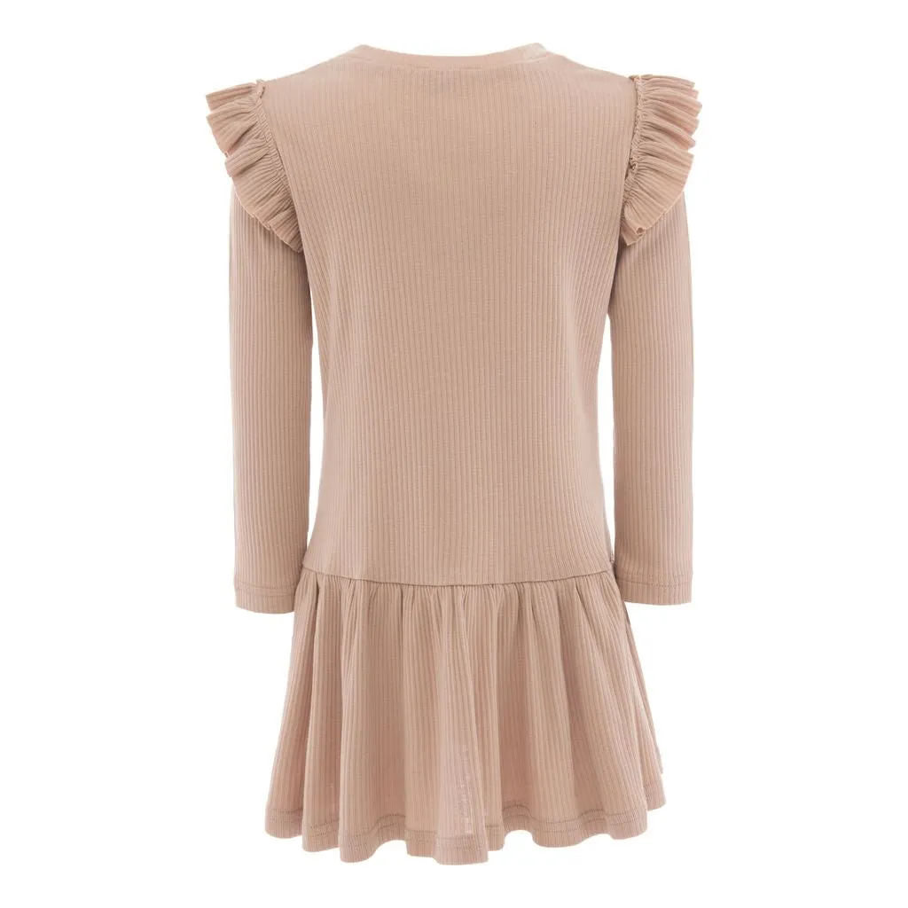 Pink Blush Modal Ruffle Dress