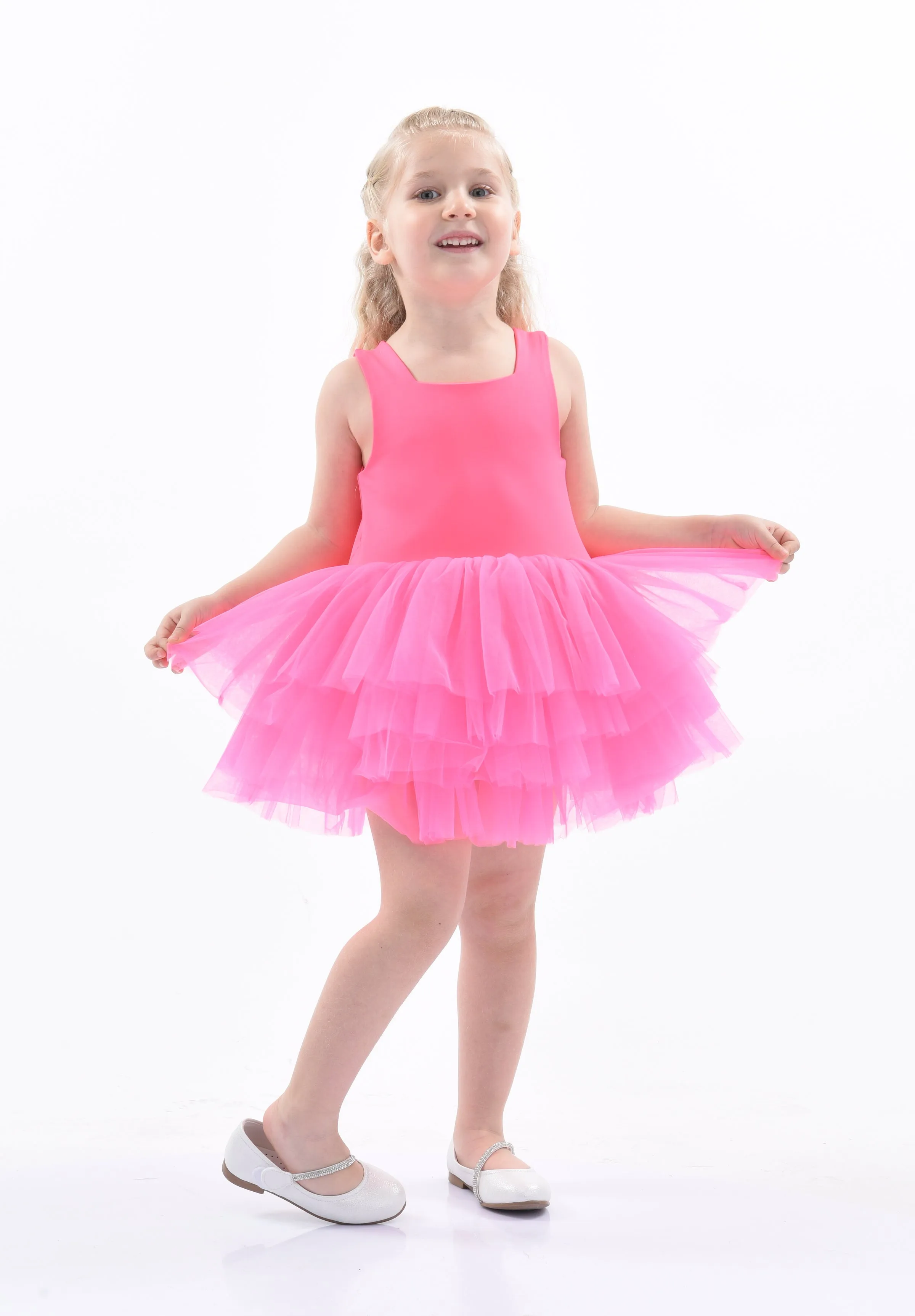 Pink French Rose Tutu Dress