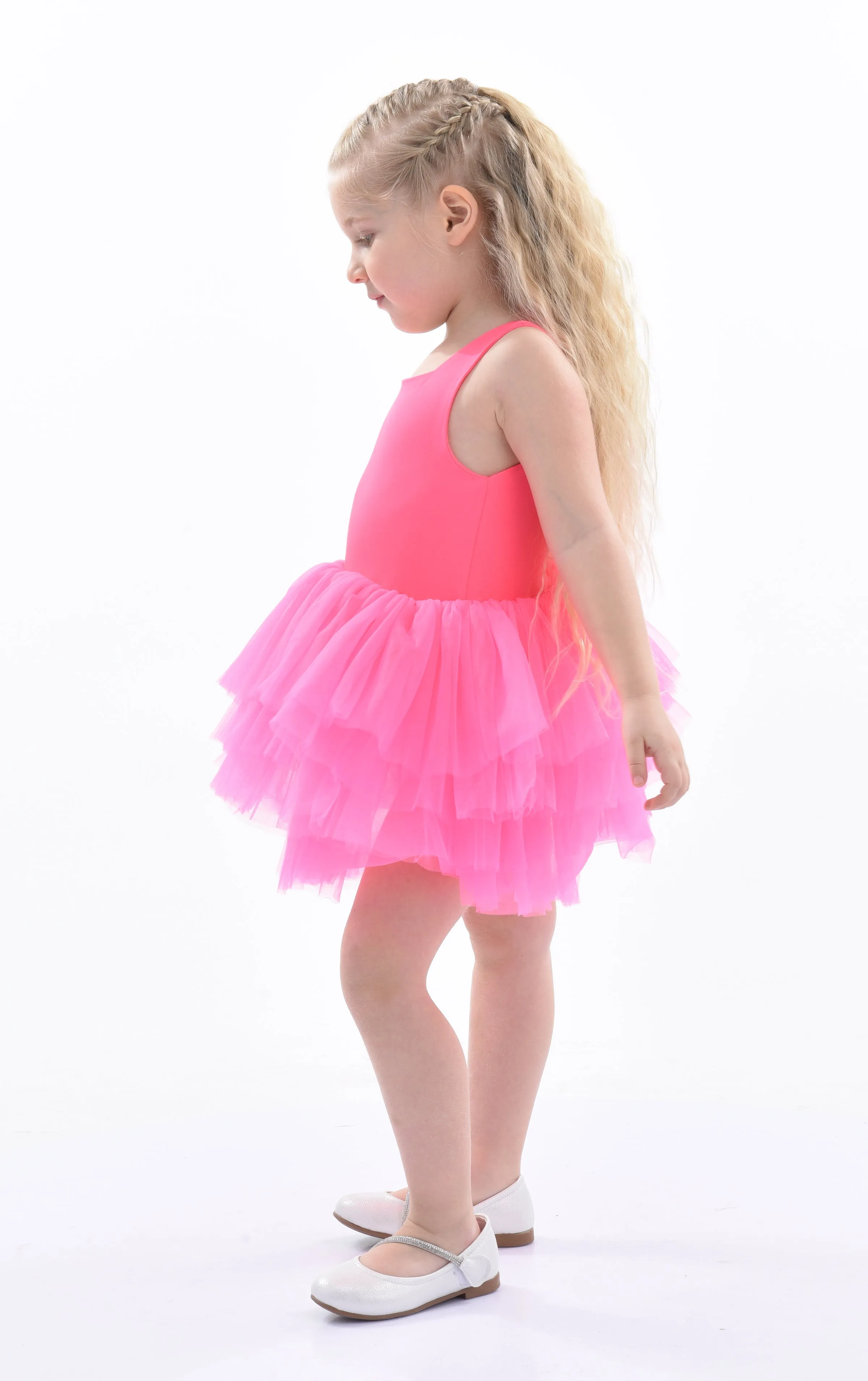 Pink French Rose Tutu Dress