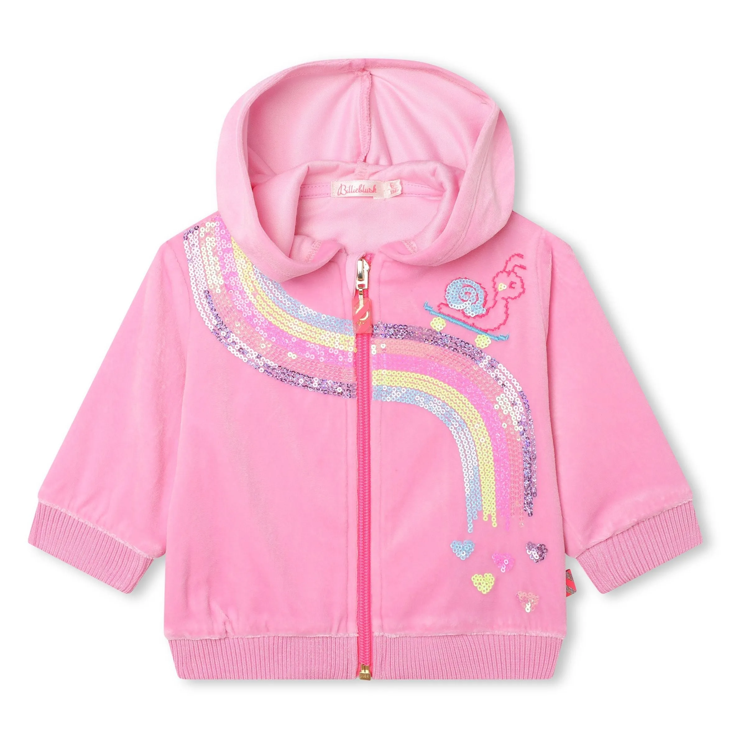 Pink Rainbow Zip Up Hoodie