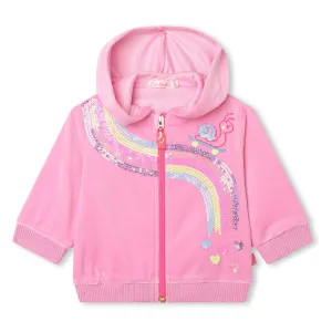 Pink Rainbow Zip Up Hoodie