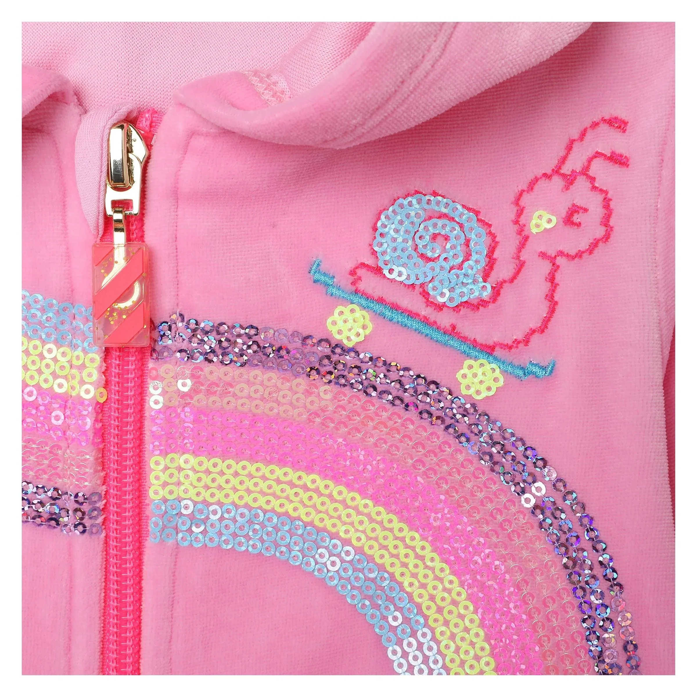 Pink Rainbow Zip Up Hoodie