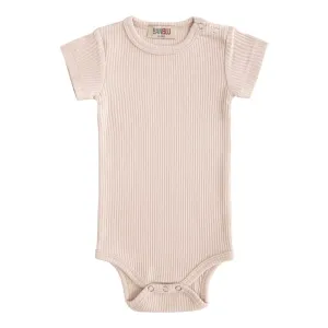 Pink Short-Sleeved Modal Bodysuit