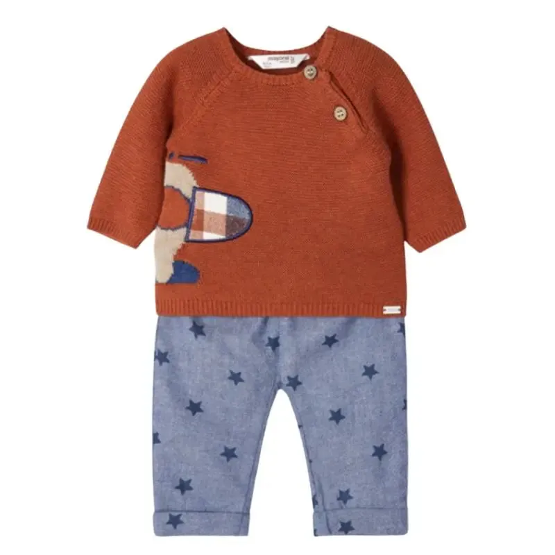Plane Sweater Star Pants Set Boys | Mayoral