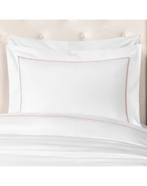 Plaza Pillowcase | White x Pink TOGAS