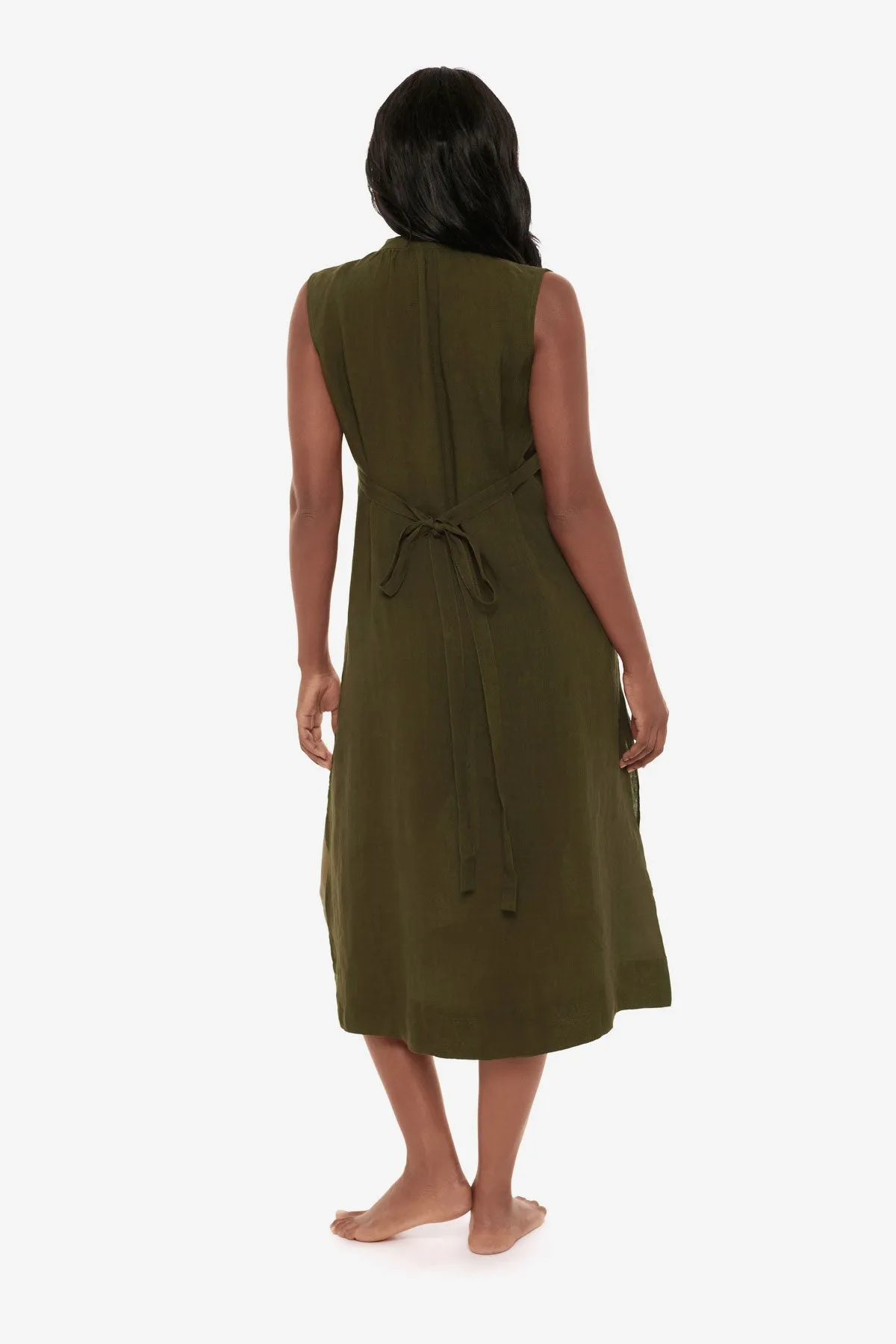 Pleated Beach Dress Cover Up