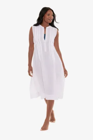Pleated Beach Dress Cover Up