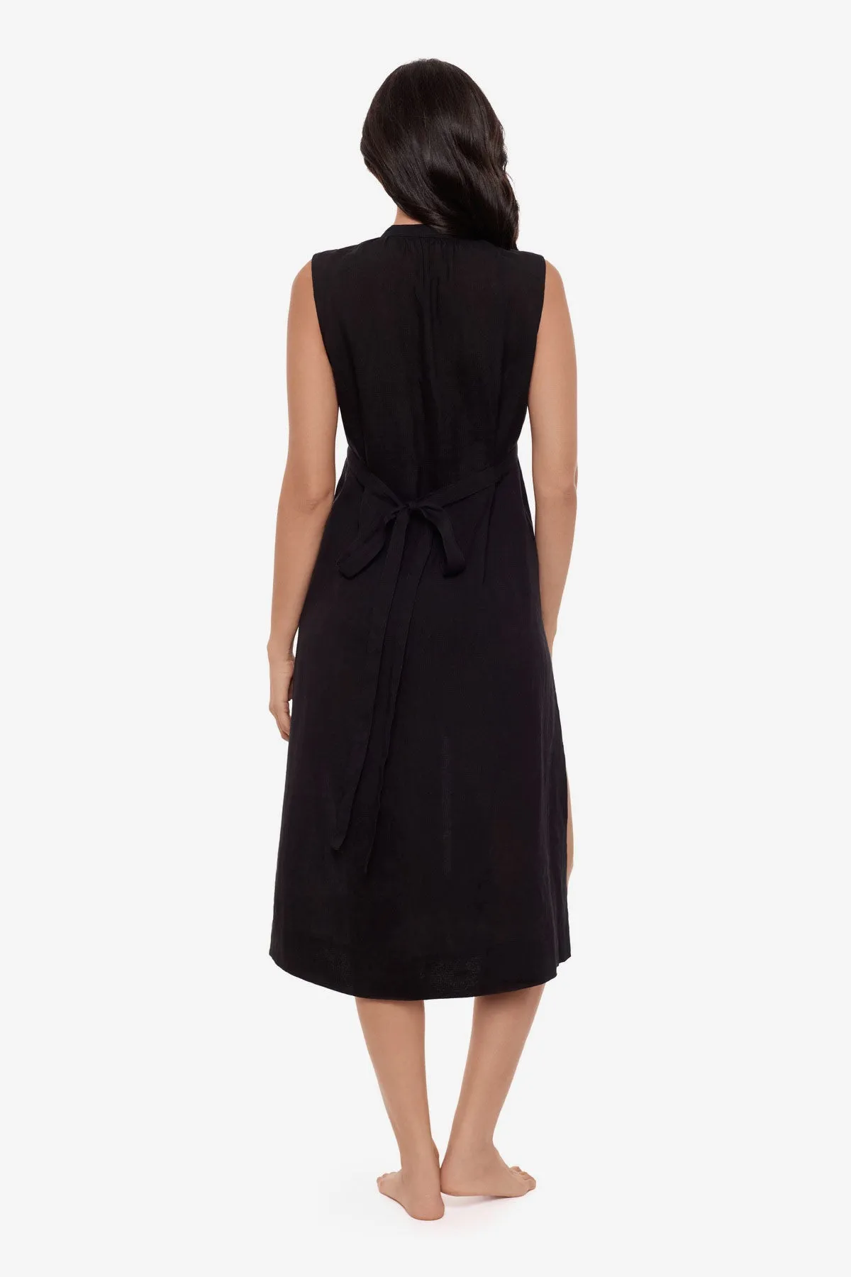 Pleated Beach Dress Cover Up