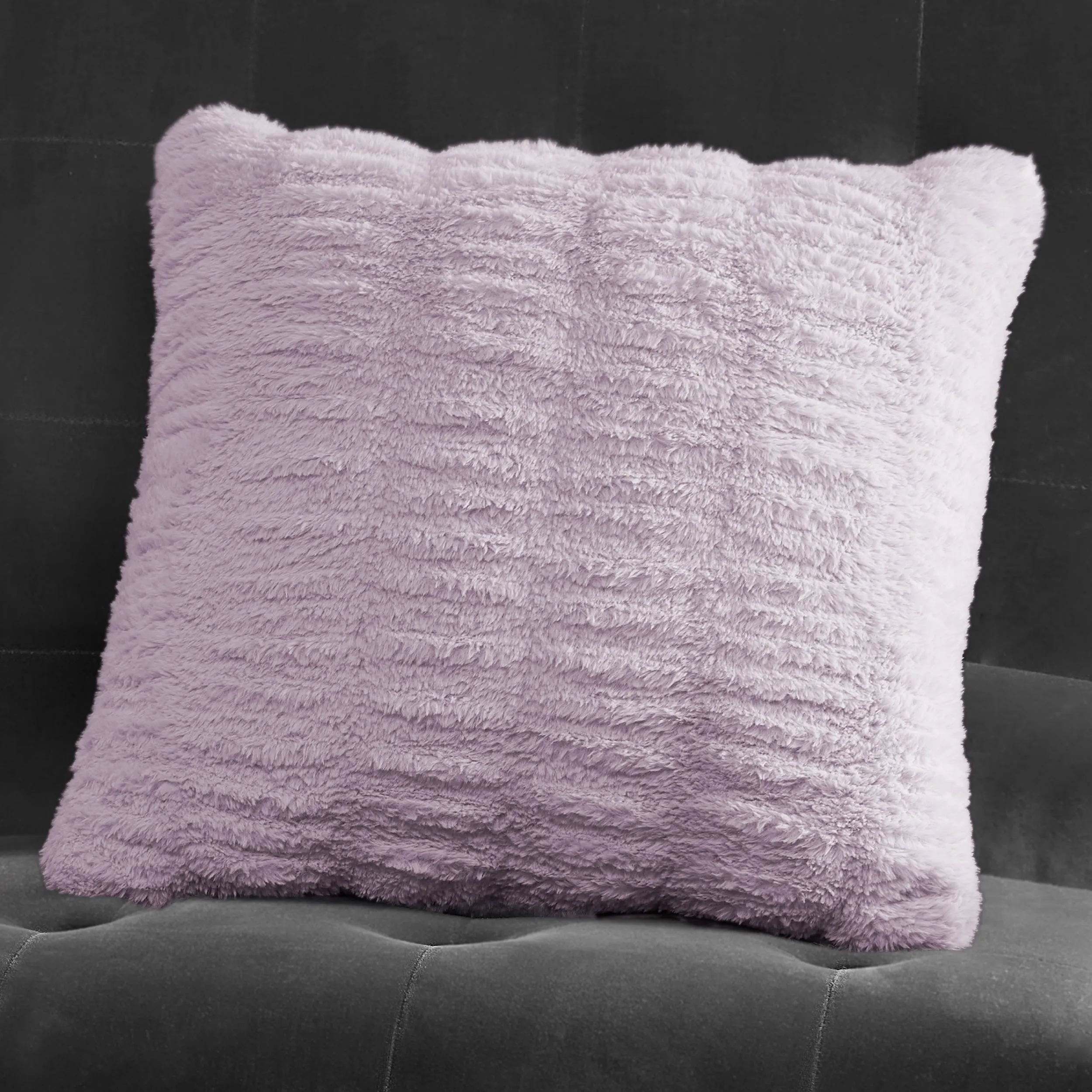 Pleated Faux Fur Decorative Pillow Juicy Couture
