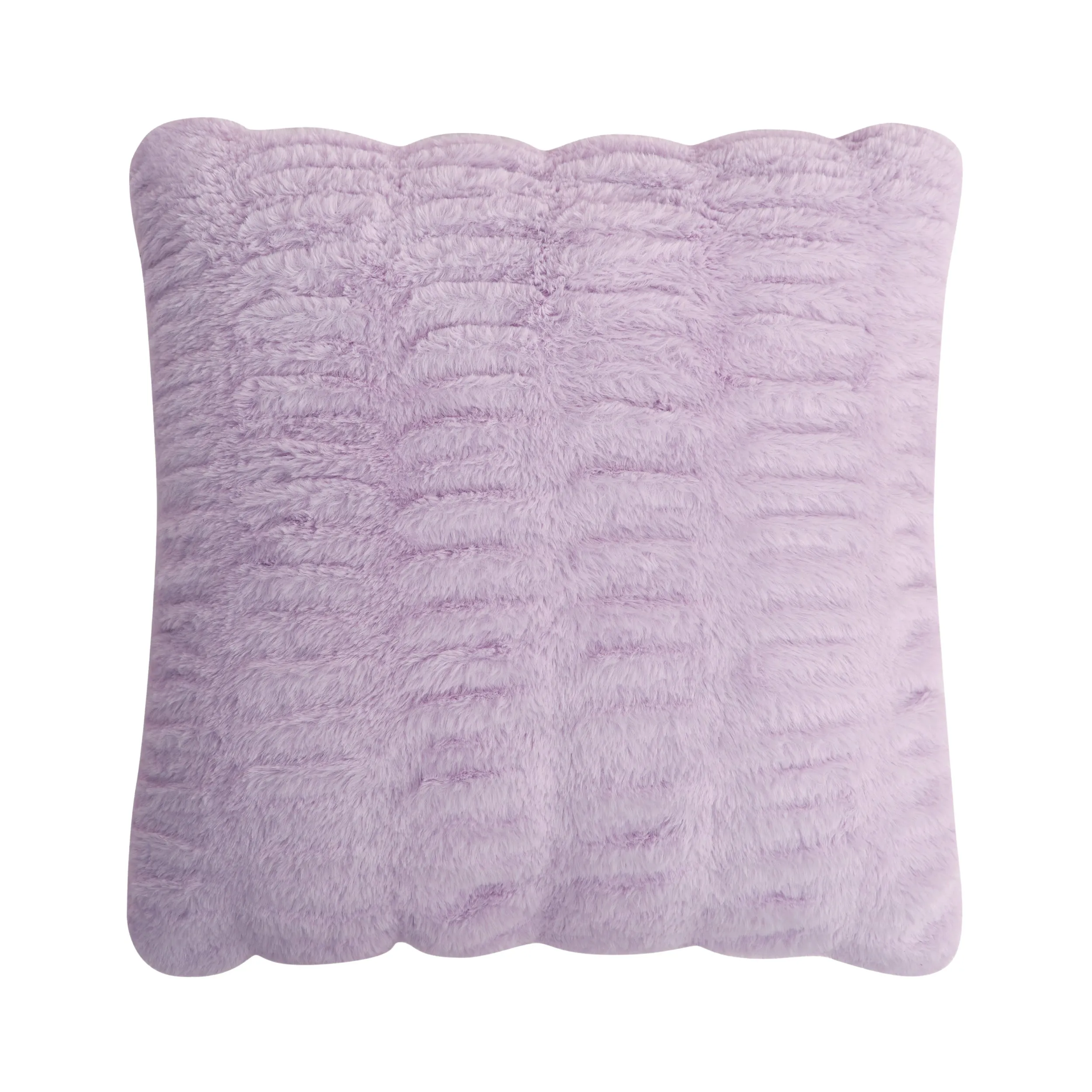 Pleated Faux Fur Decorative Pillow Juicy Couture