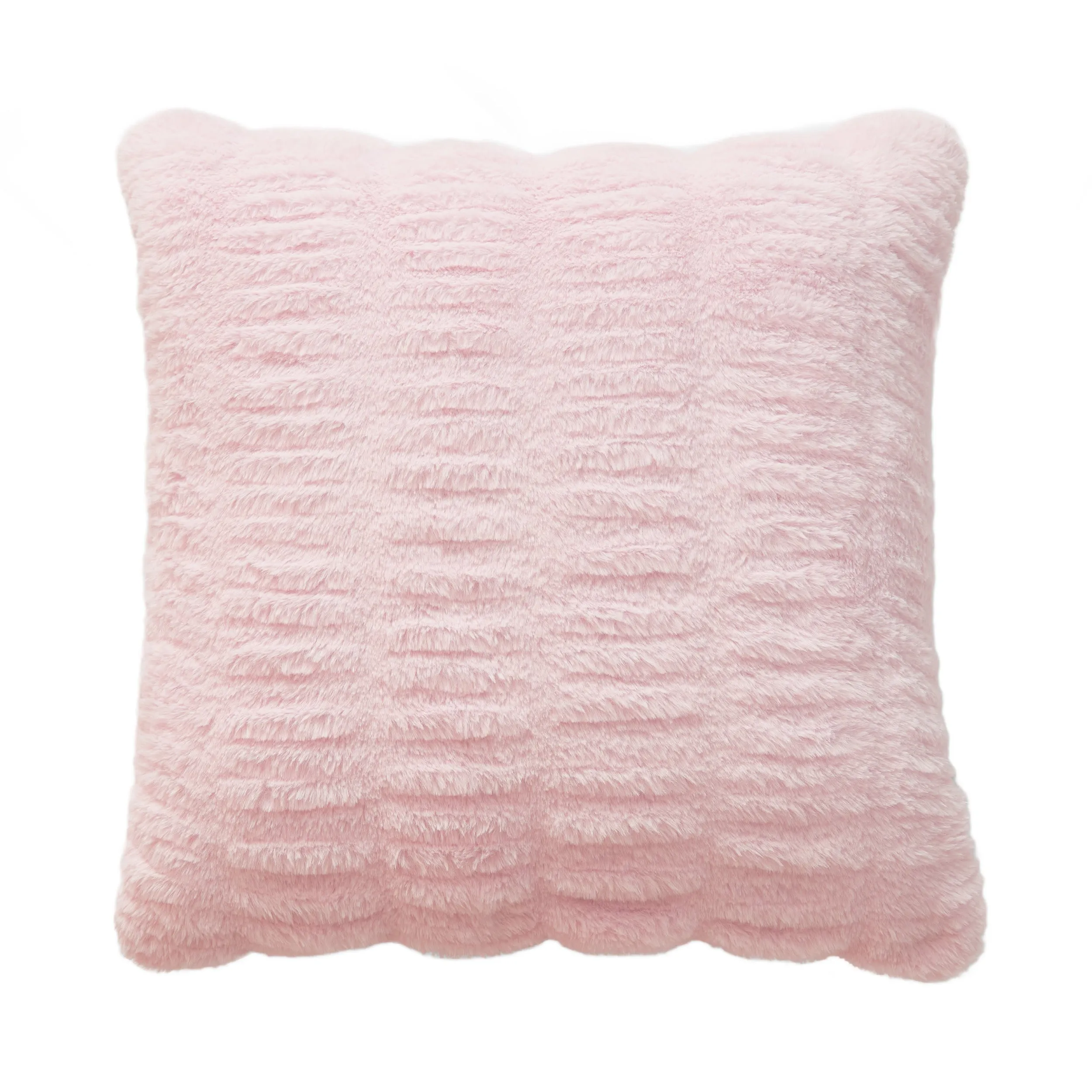 Pleated Faux Fur Decorative Pillow Juicy Couture